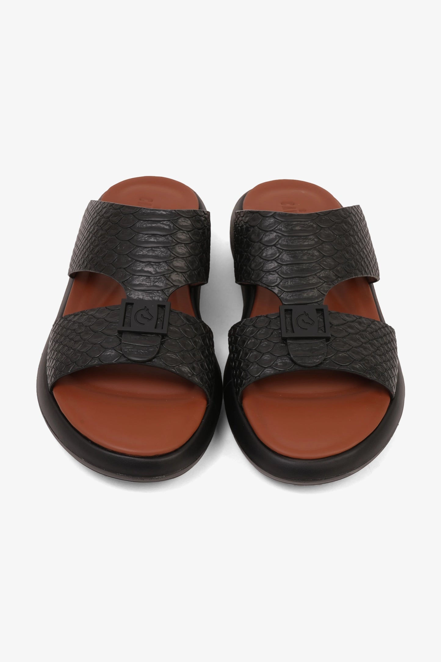 UOMO CAVALIER MENS VALUE ARABIC SANDALS BLACK - Seventy7