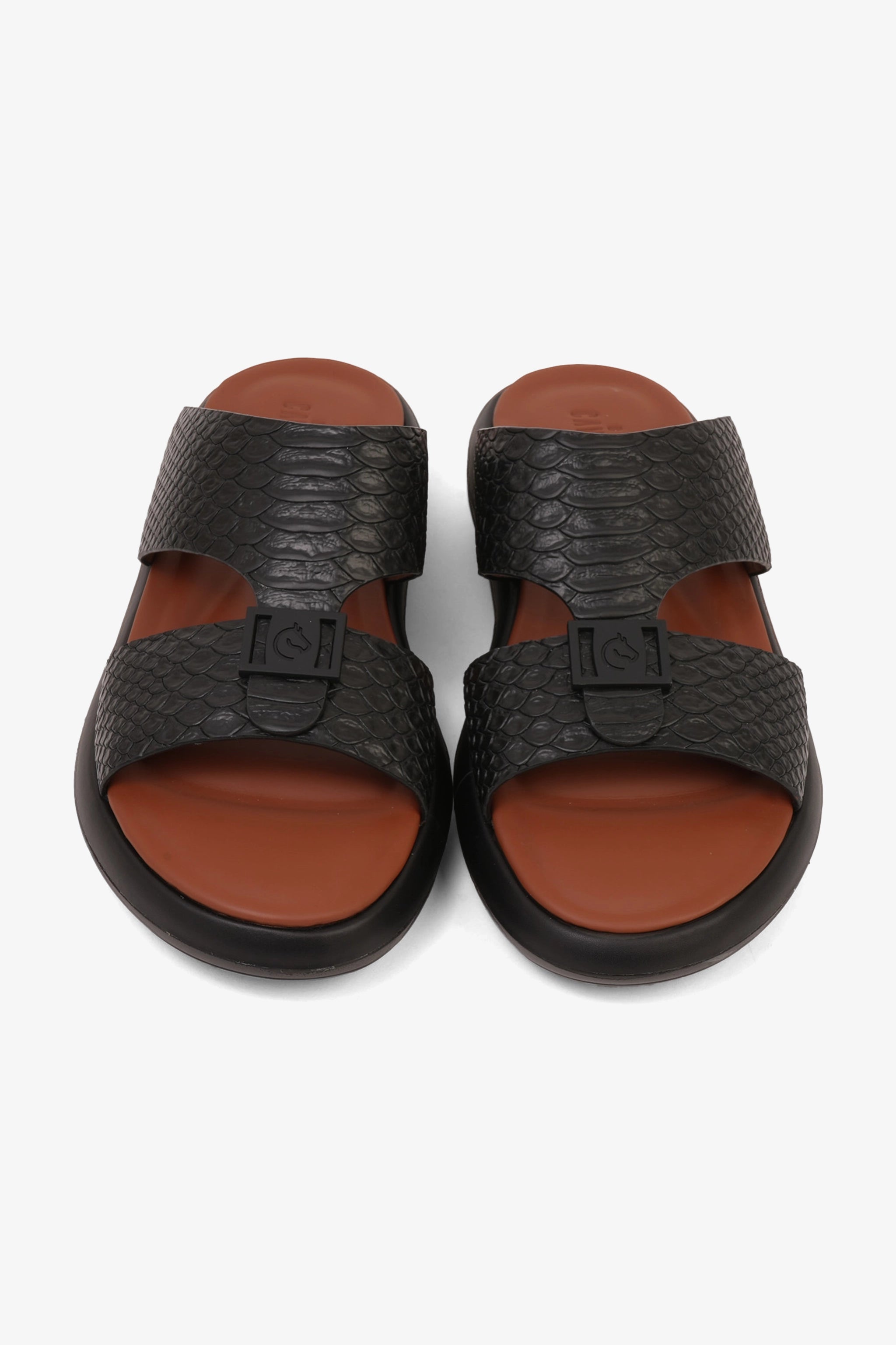 UOMO CAVALIER MENS VALUE ARABIC SANDALS BLACK - Seventy7