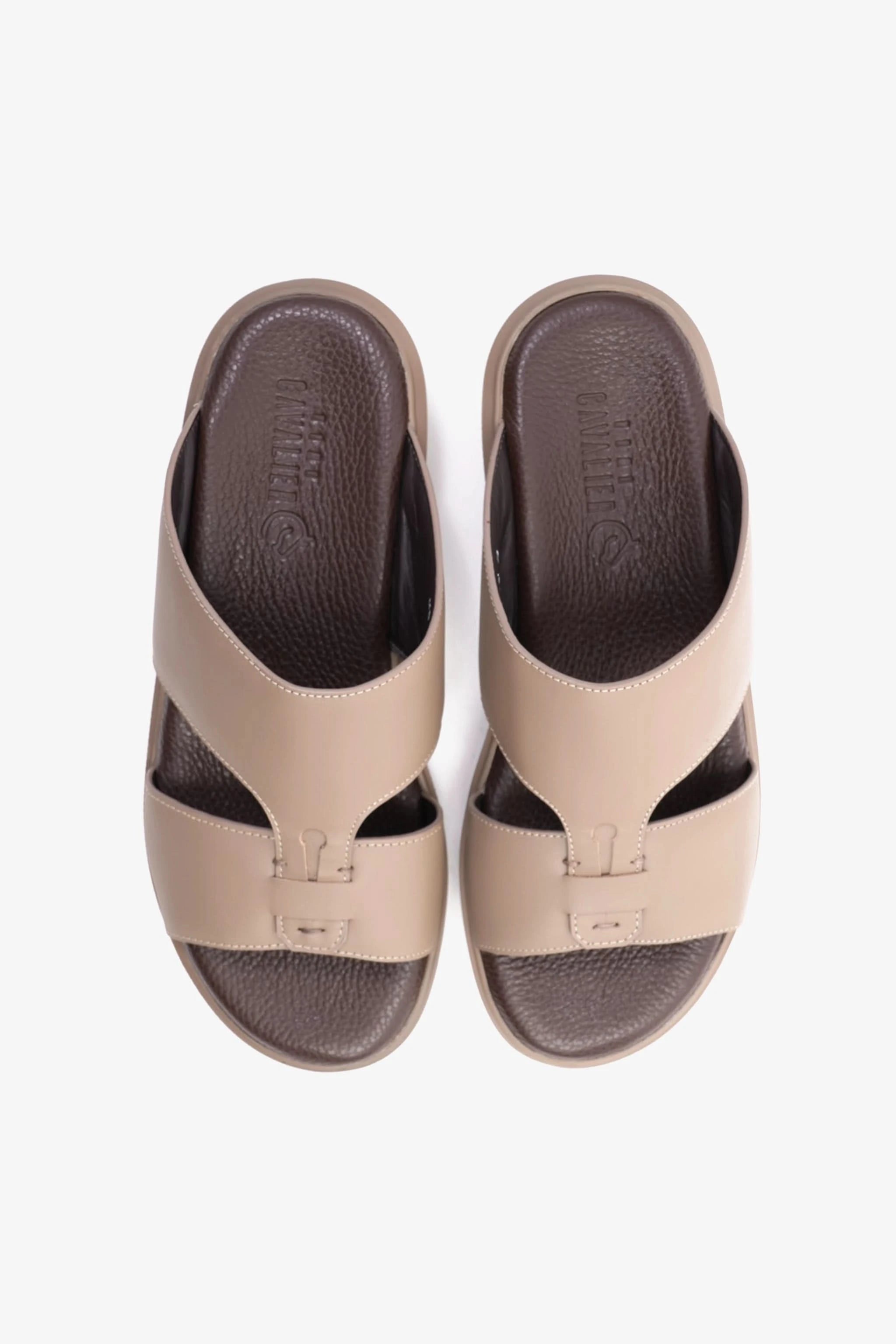 Uomo Cavalier Comfortable Slip-On Sandals with Cushioned Sole Stone - Seventy7