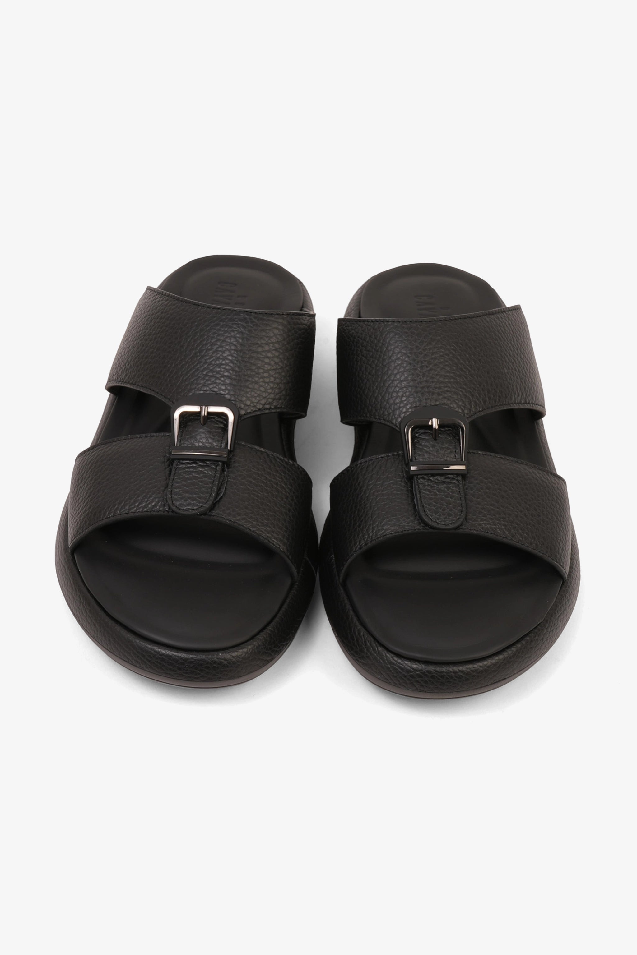 UOMO CAVALIER MENS VERTEX ARABIC SANDALS BLACK - Seventy7