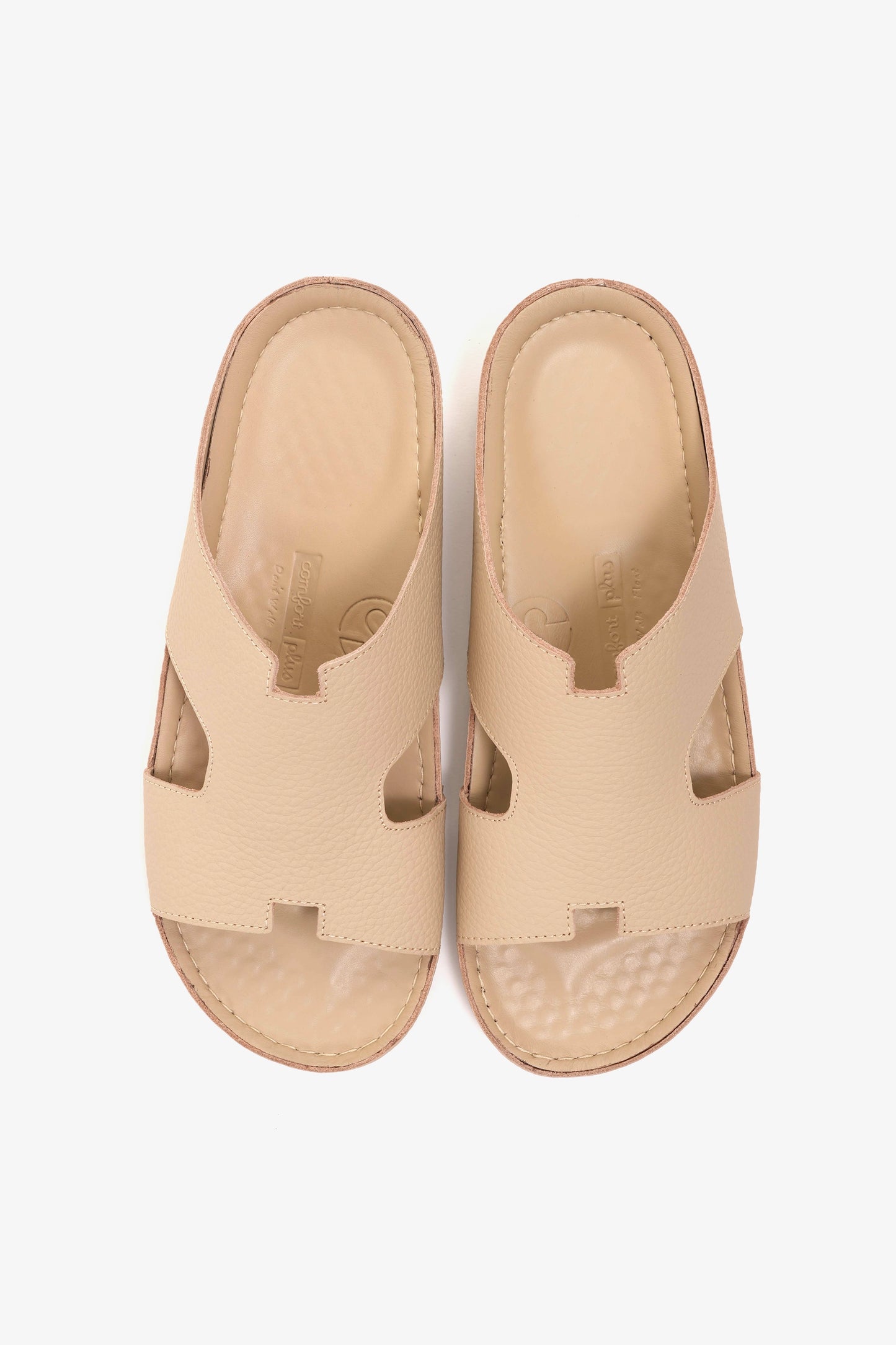 COMFORT PLUS MENS SANDALS - AV02 BEIGE - Seventy7