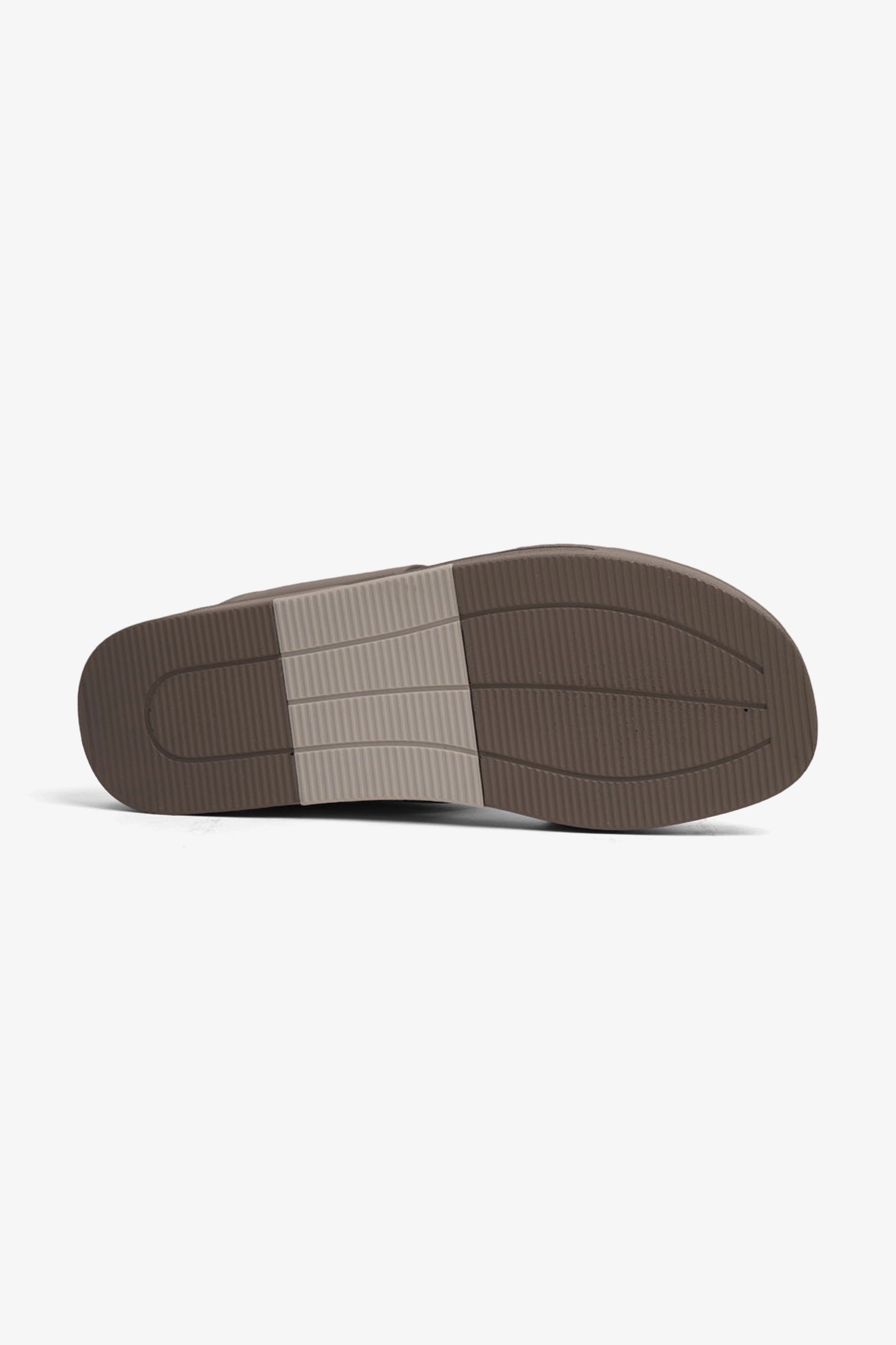 UOMO CAVALIER MEN'S LEATHER SANDALS COMFORT REDEFINED DARK-GREY - Seventy7