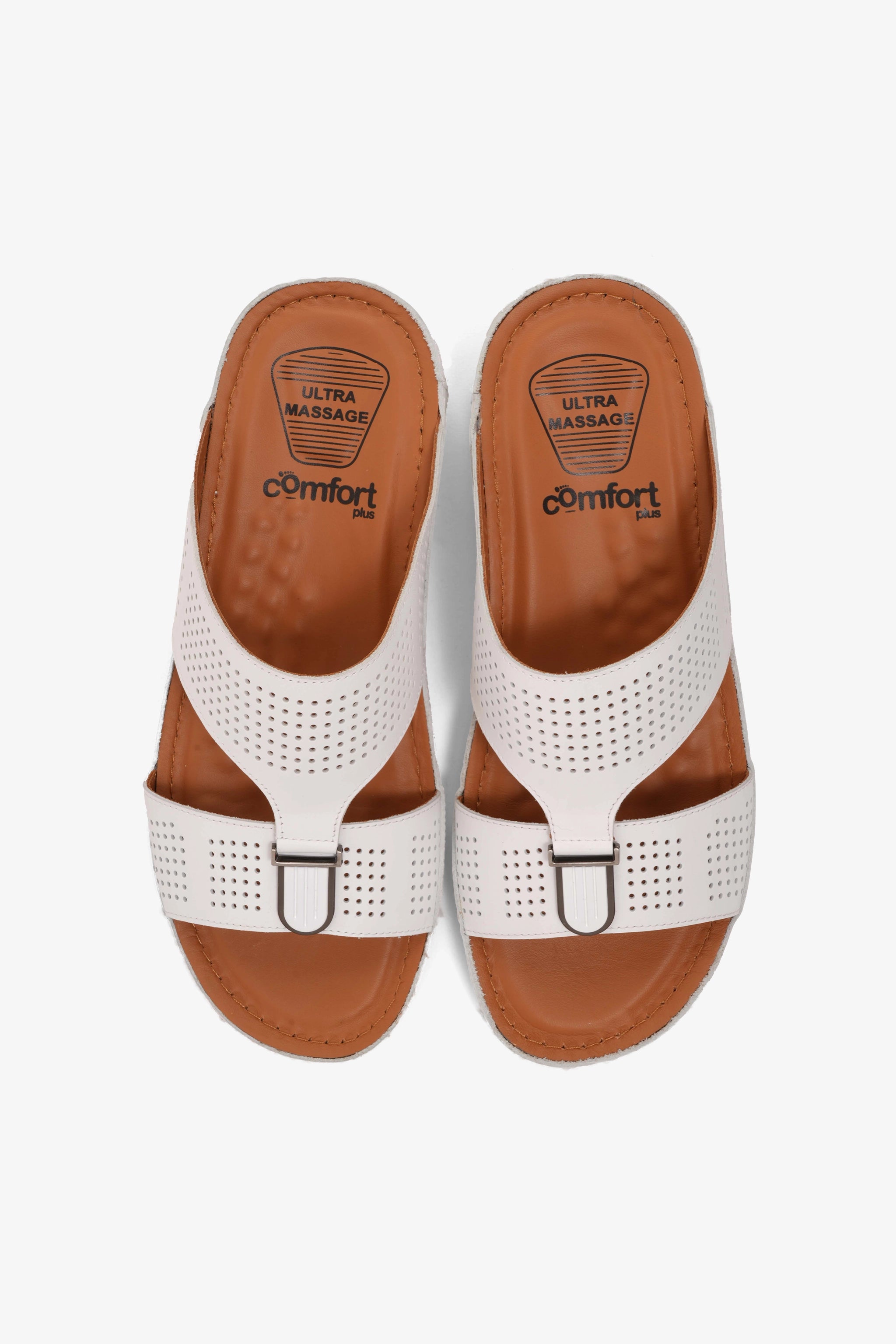 COMFORT PLUS MENS SANDALS - CP 7708 WHITE - Seventy7