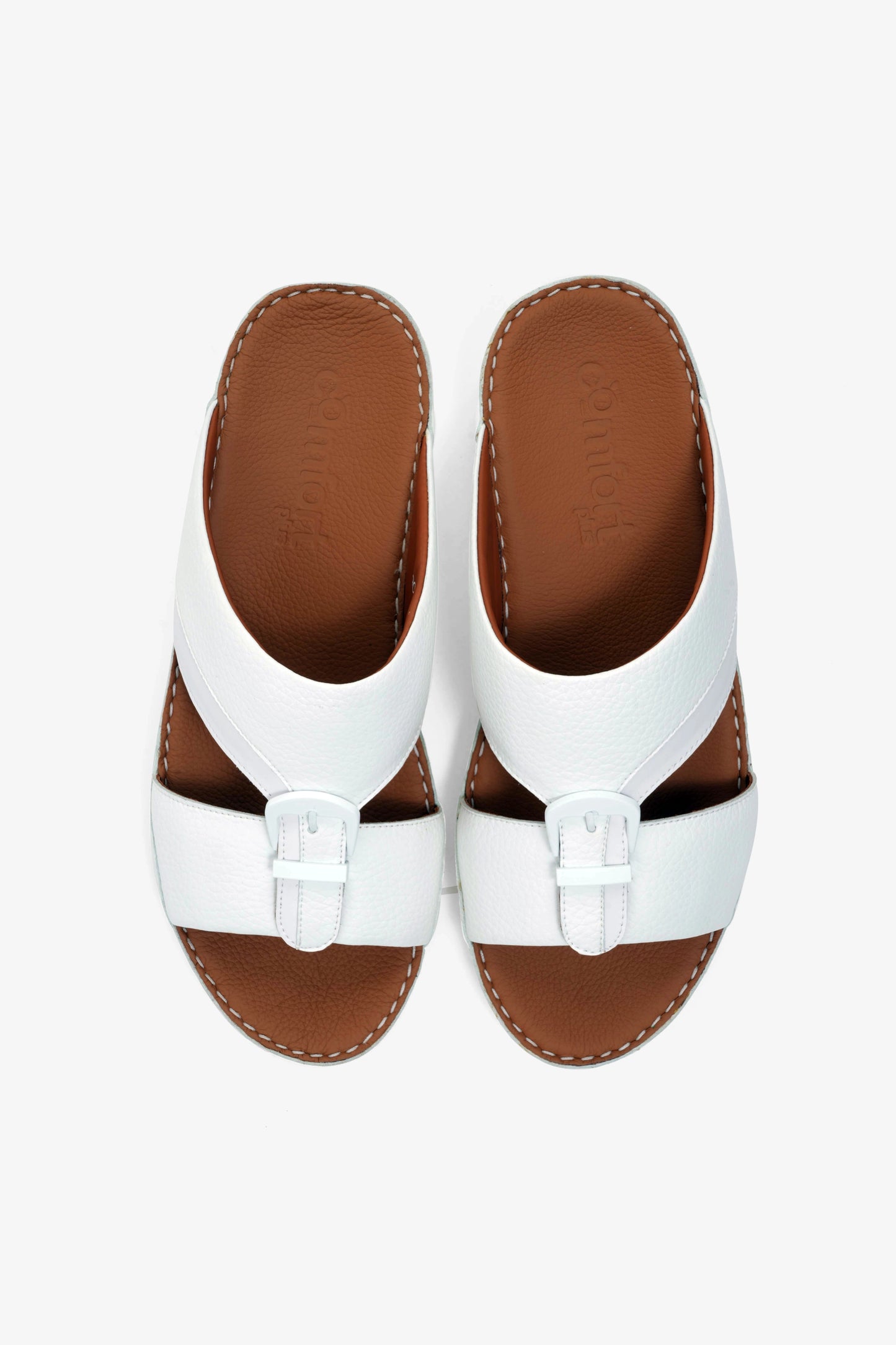 COMFORT PLUS MENS SANDALS - 901122 WHITE - Seventy7