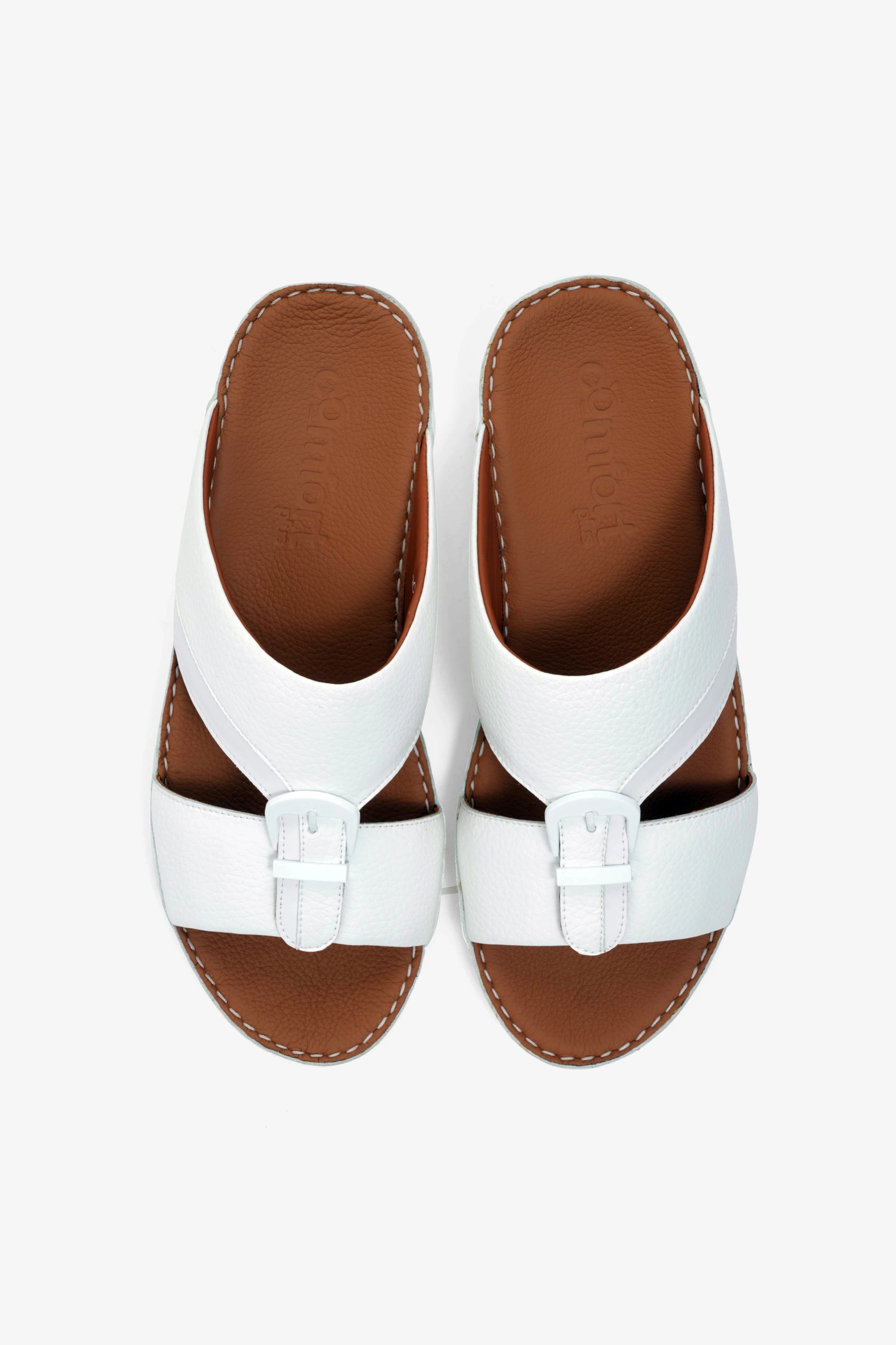 COMFORT PLUS MENS SANDALS - 901122 WHITE - Seventy7