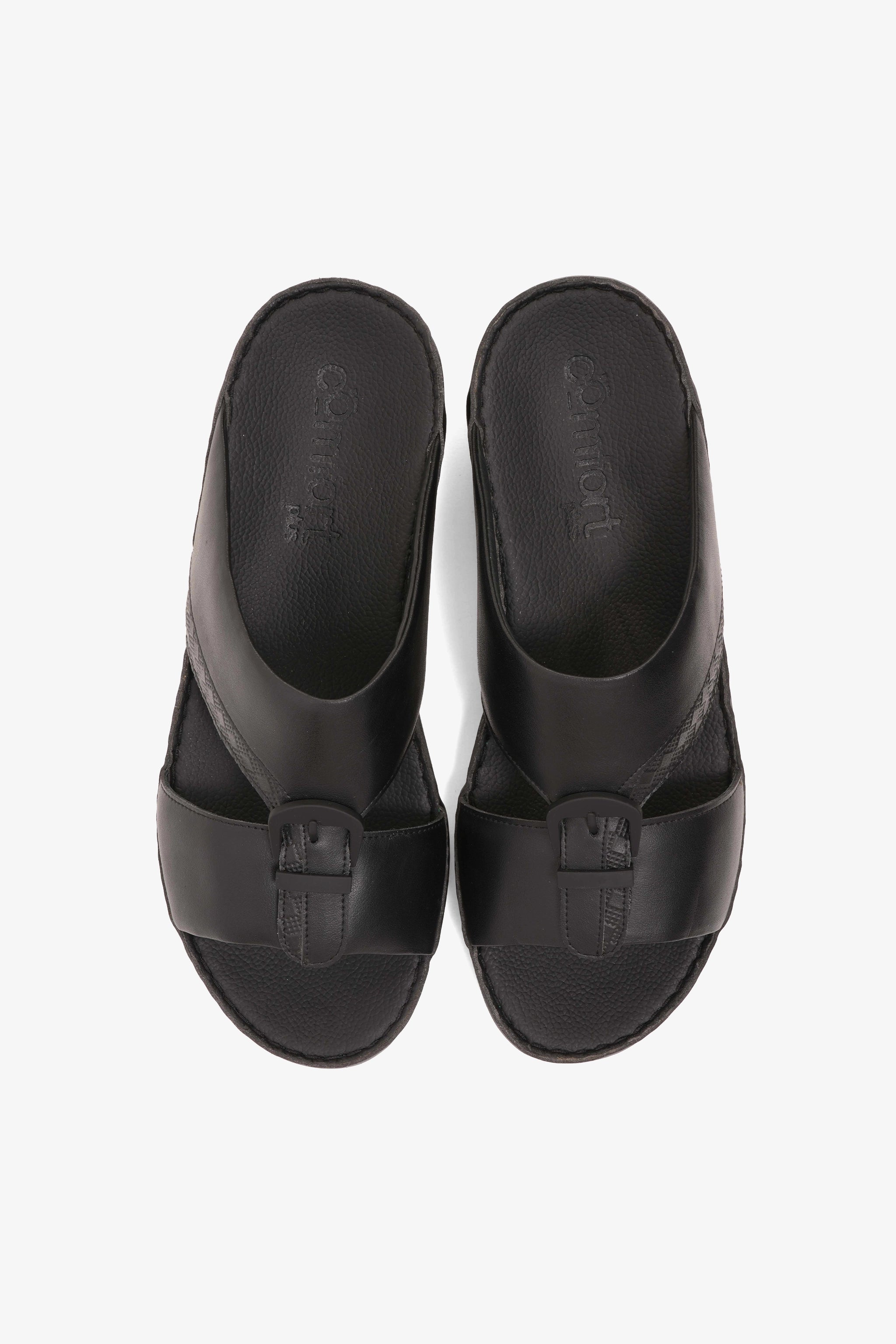 COMFORT PLUS MENS SANDALS - 9011 36 BLACK - Seventy7