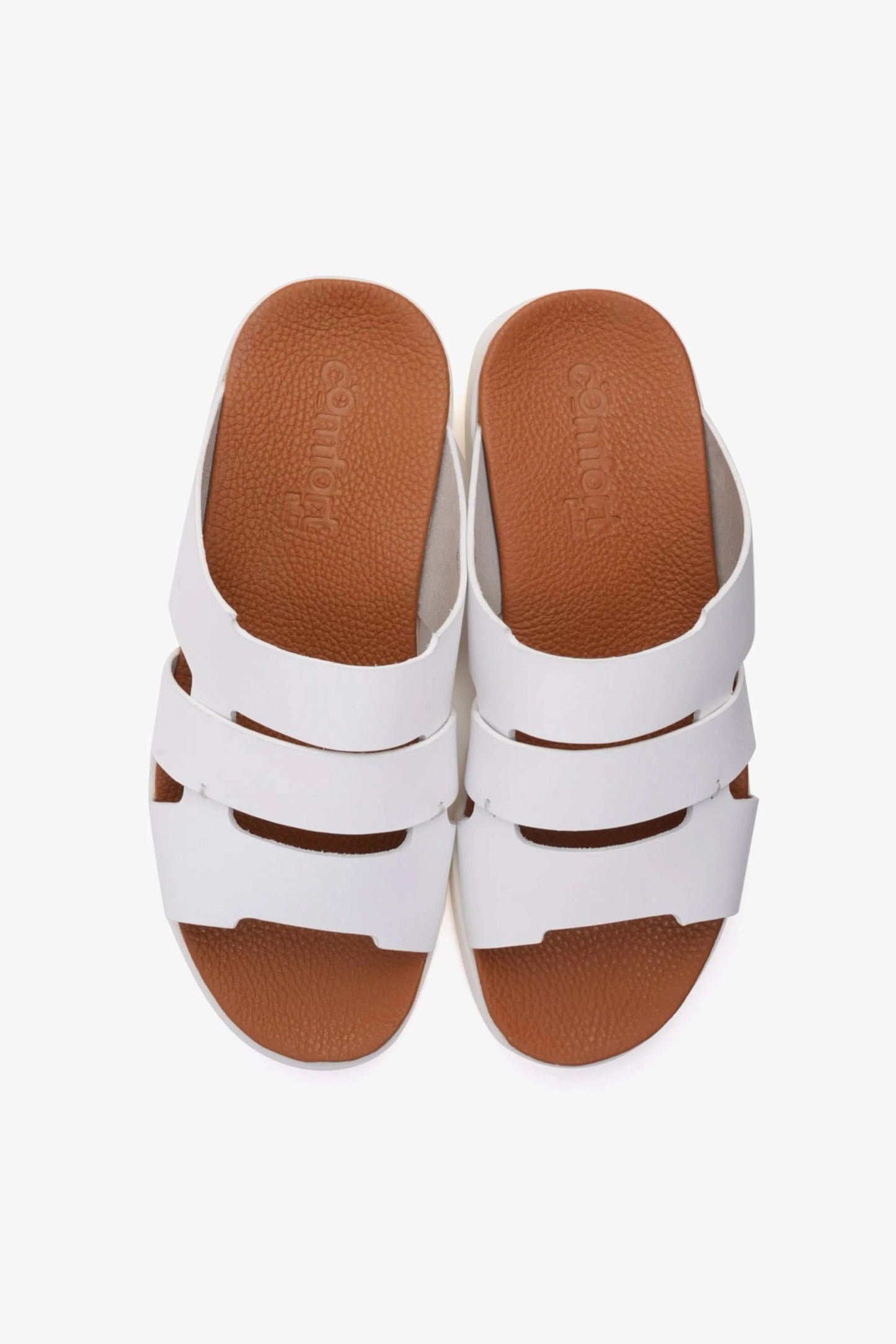 COMFORT PLUS MEN'S 2.2MM SANDALS WHITE - Seventy7