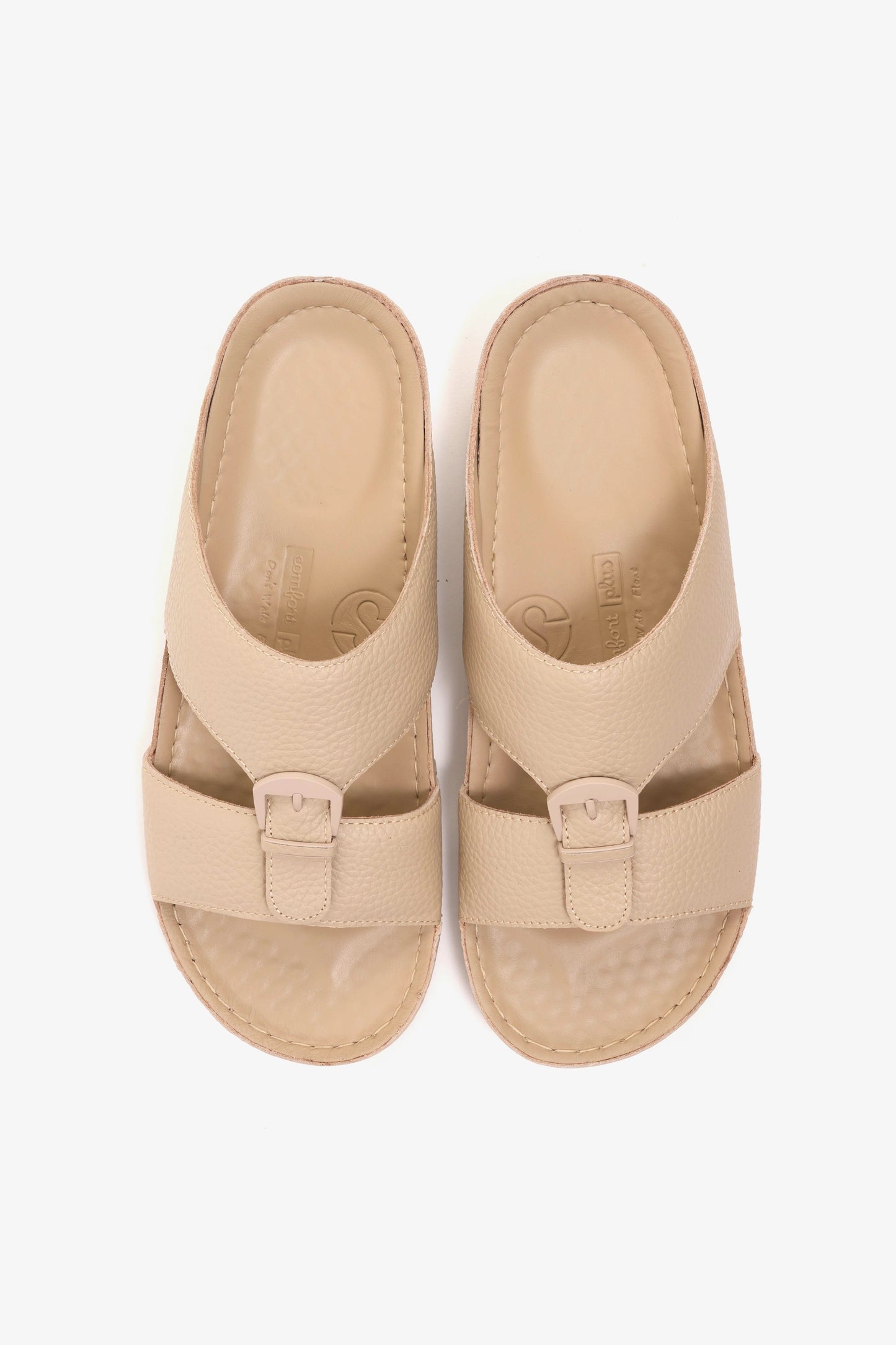 COMFORT PLUS MENS SANDALS - AV08 BEIGE - Seventy7