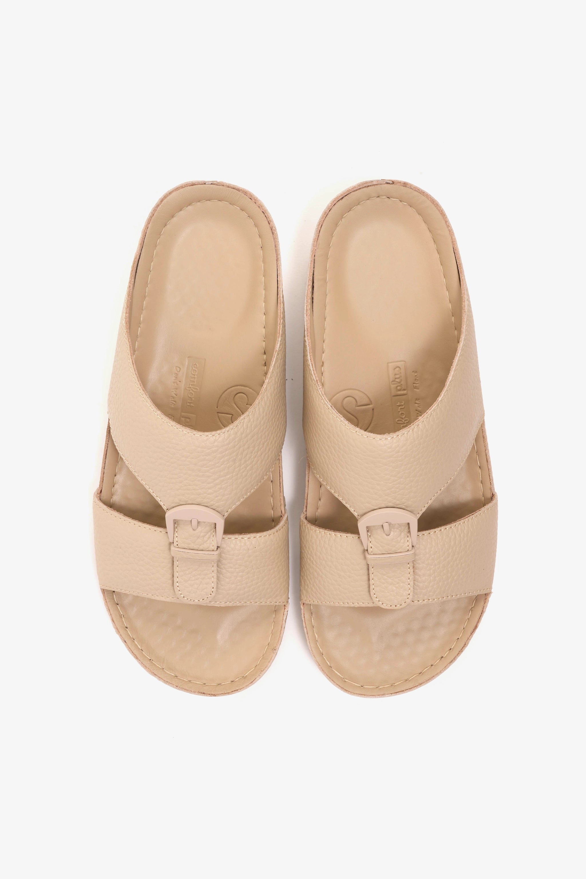 COMFORT PLUS MENS SANDALS - AV08 BEIGE - Seventy7