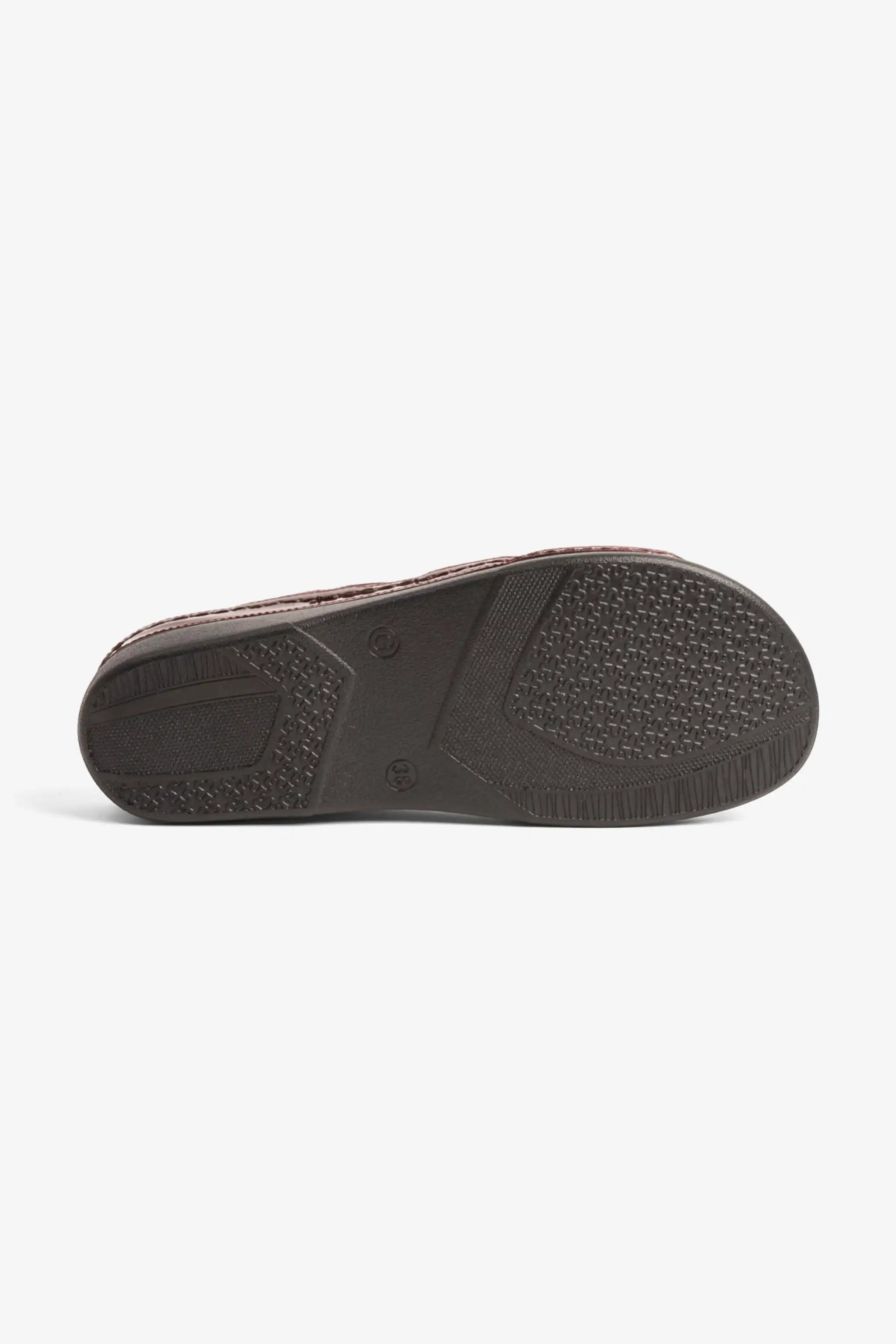 COMFORT PLUS ULTRA SOFT LEATHER SLIDES WOMEN'S CHERRY - Seventy7