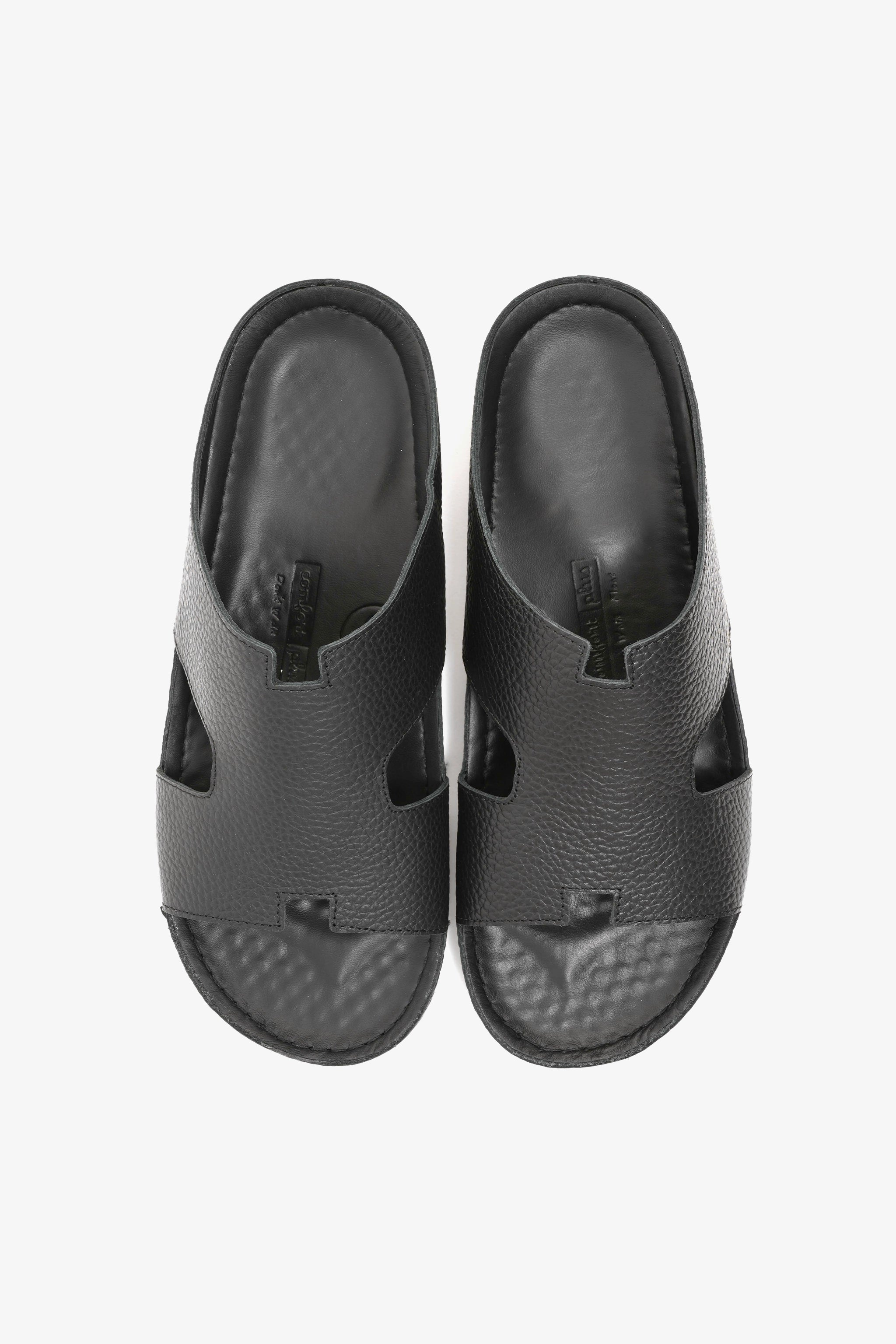 COMFORT PLUS MENS SANDALS - AV02 BLACK - Seventy7