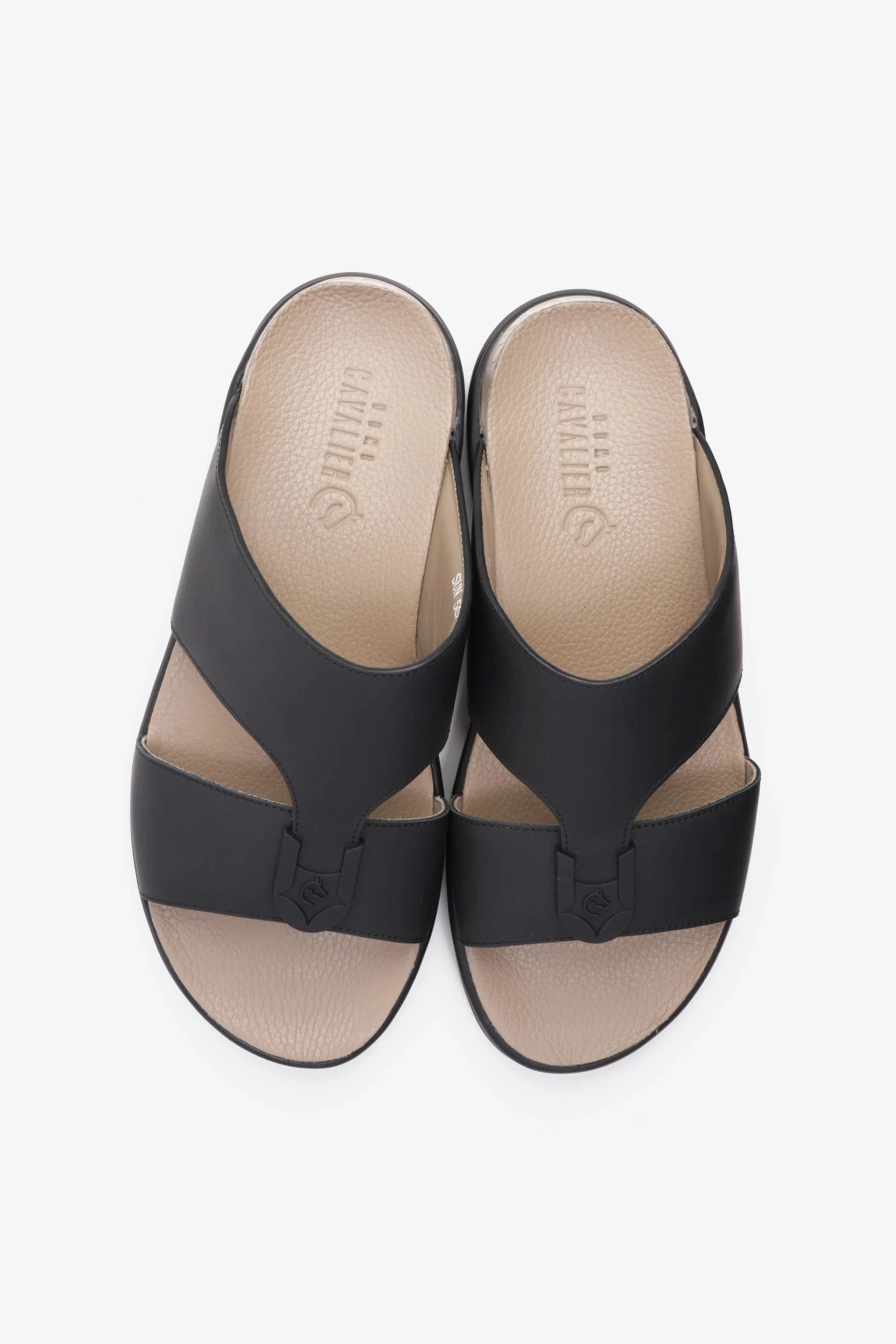 UOMO CAVALIER CLASSIC SANDALS FOR MEN'S BLACK - Seventy7