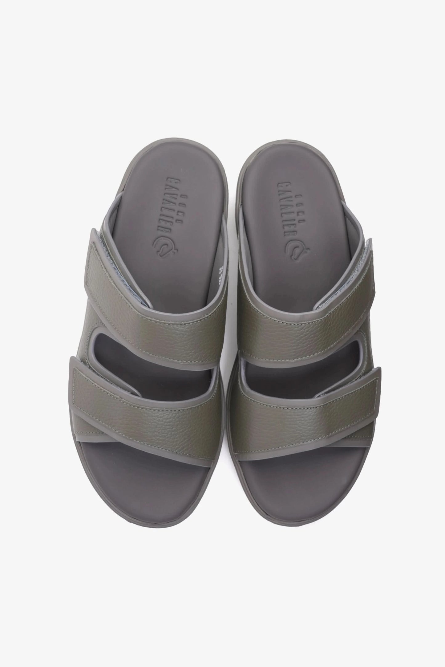 UOMO CAVALIER MENS'S DESIGNER SANDALS WITH STRAP GREY - Seventy7