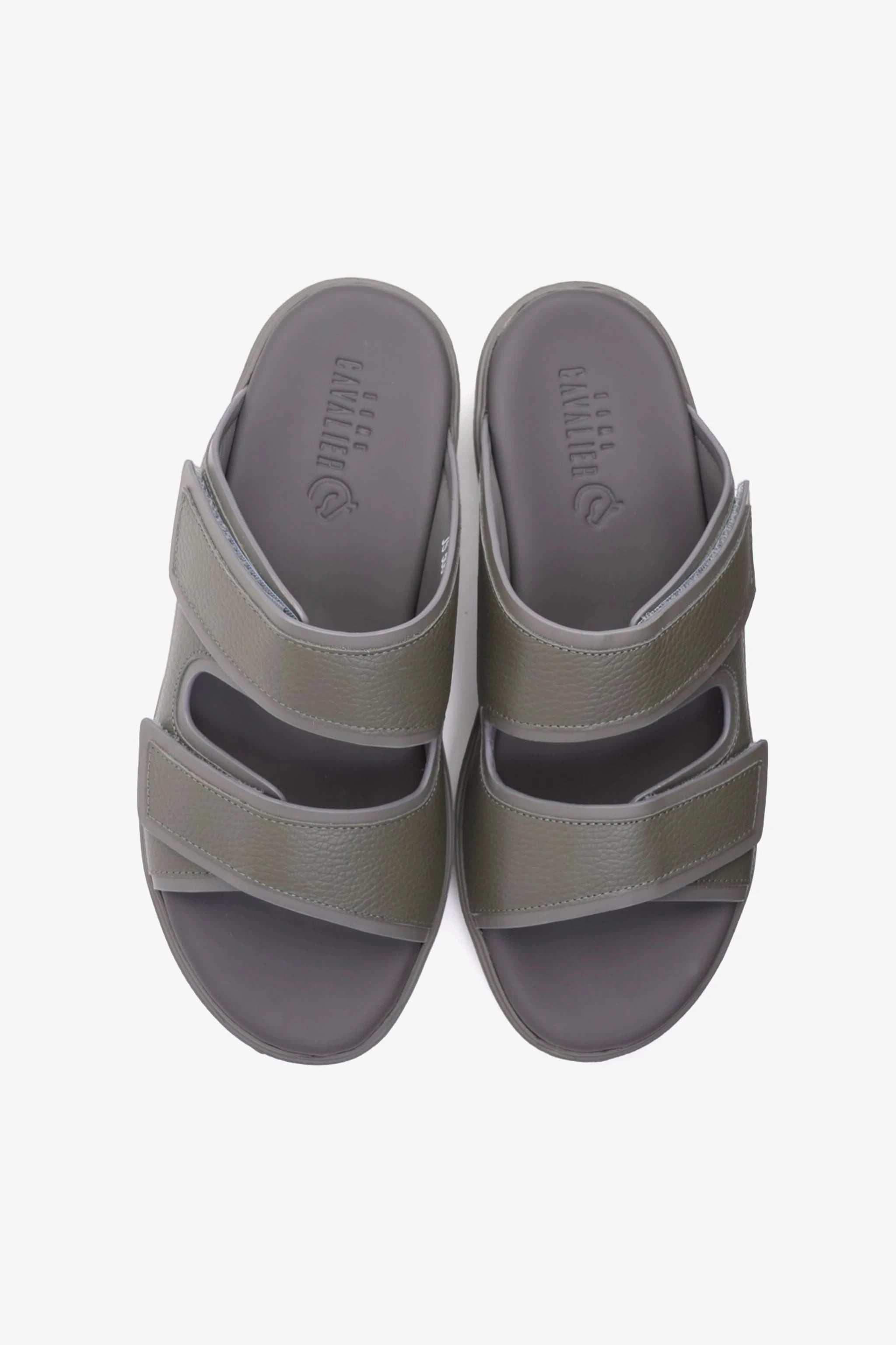 UOMO CAVALIER MENS'S DESIGNER SANDALS WITH STRAP GREY - Seventy7
