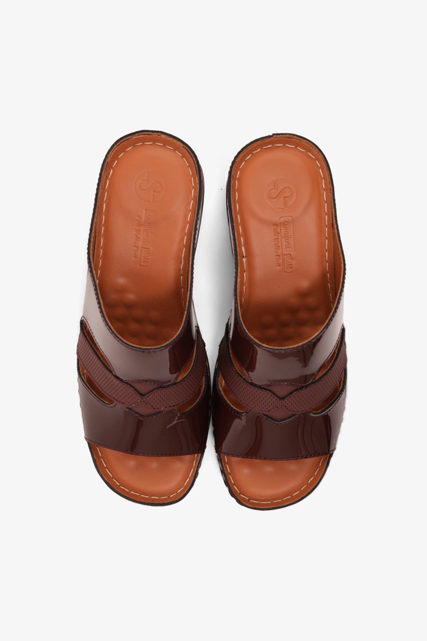 COMFORT PLUS LADIES SANDALS - GG115 MAROON - Seventy7