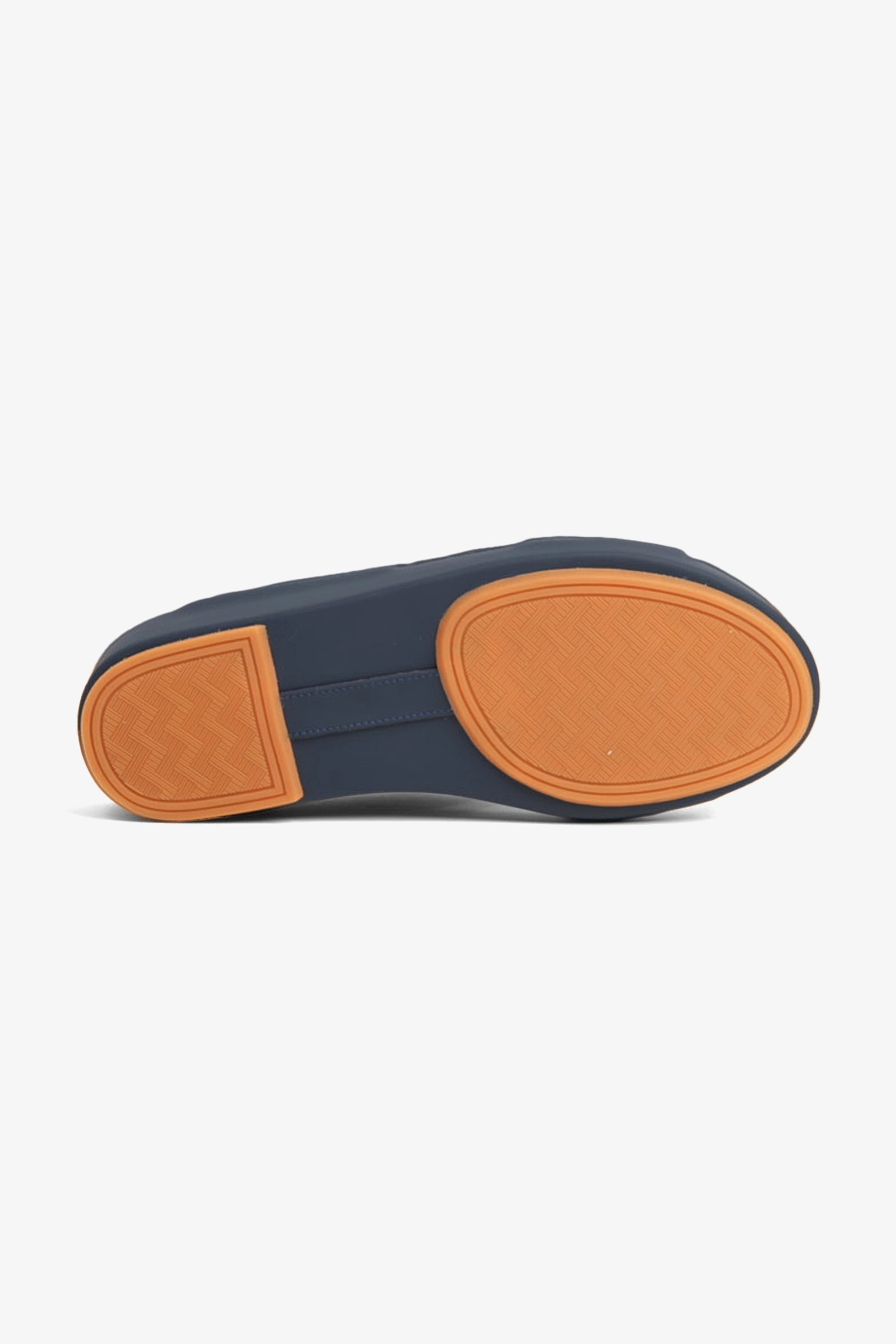 UOMO CAVALIER EMBOSSED LEATHER HANDSTITCHED ARABIC SANDALS NAVY - Seventy7