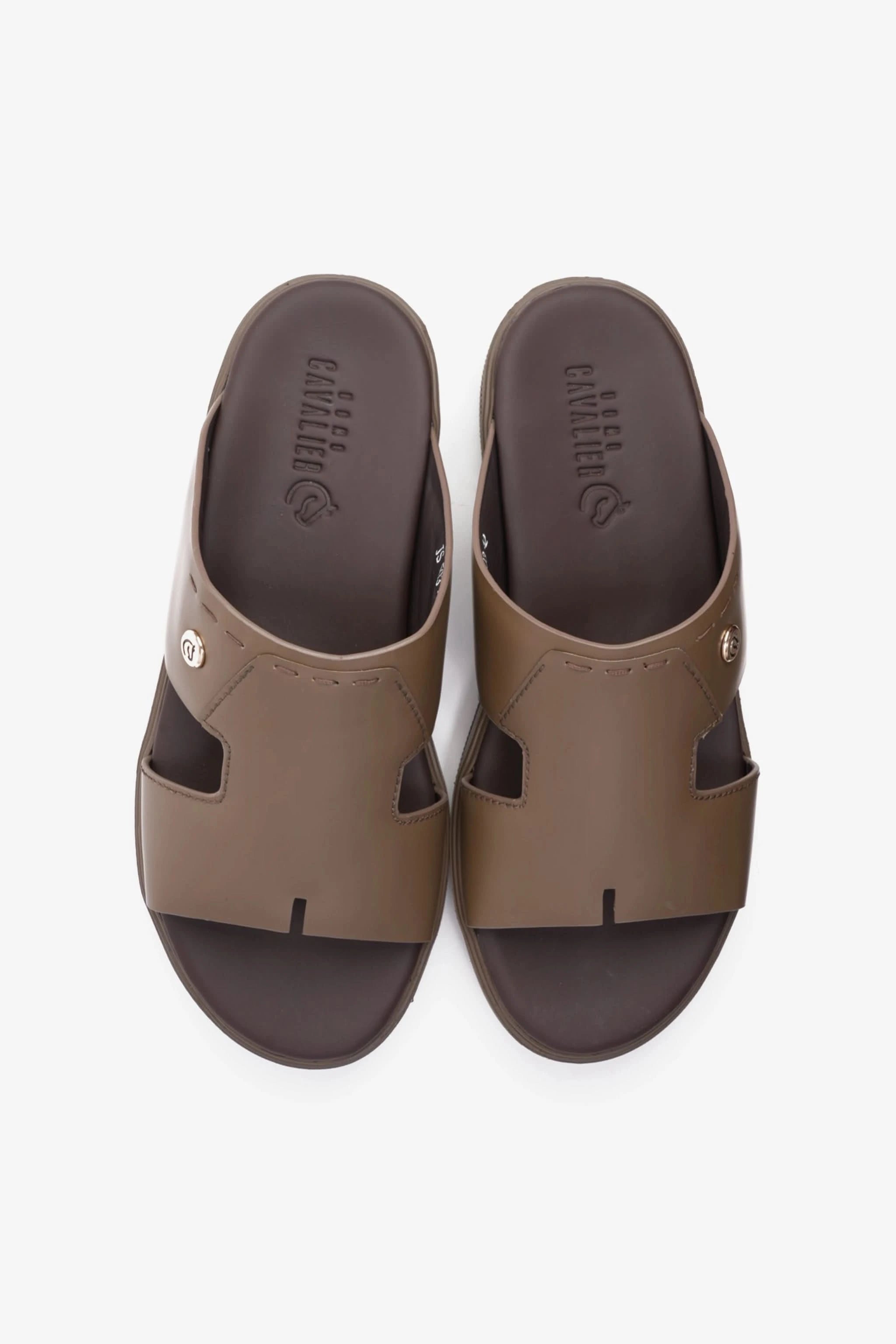 UOMO CAVALIER SLIP-ON DESIGN MEN SANDALS TRUFFLE - Seventy7