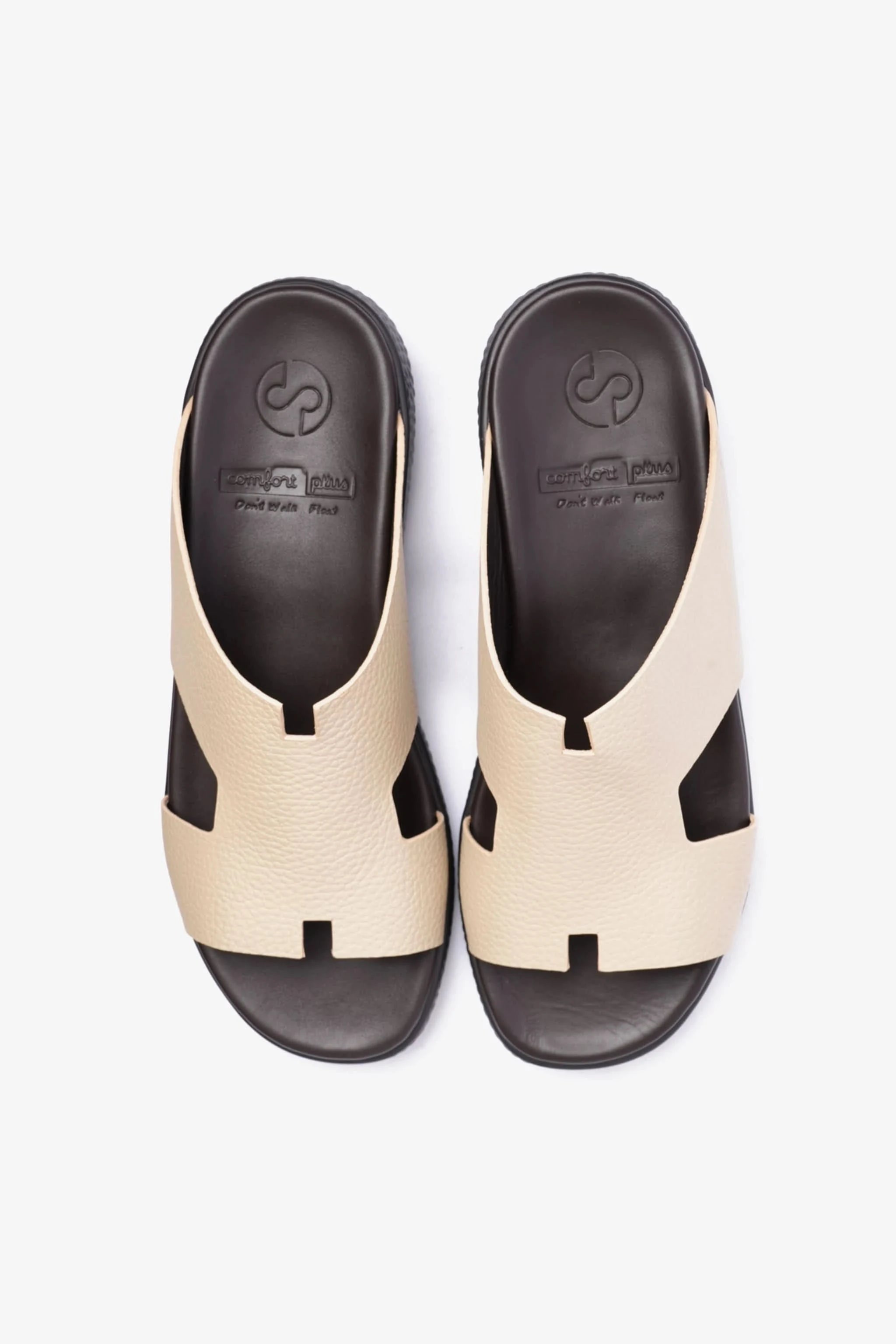 COMFORT PLUS CLASSIC LEATHER SANDALS FOR MENS MANDORLA - Seventy7