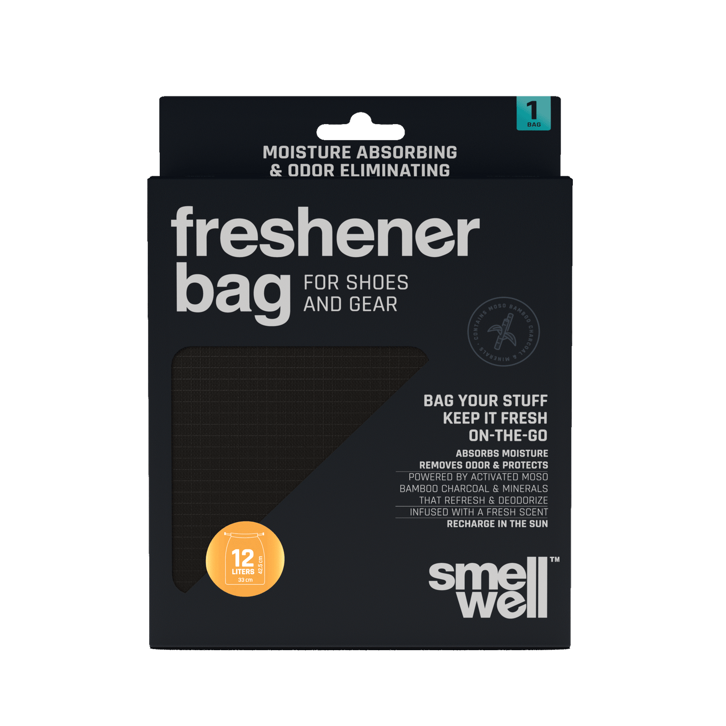 SMELLWELL FRESHNER BAG SOLIDBLACK