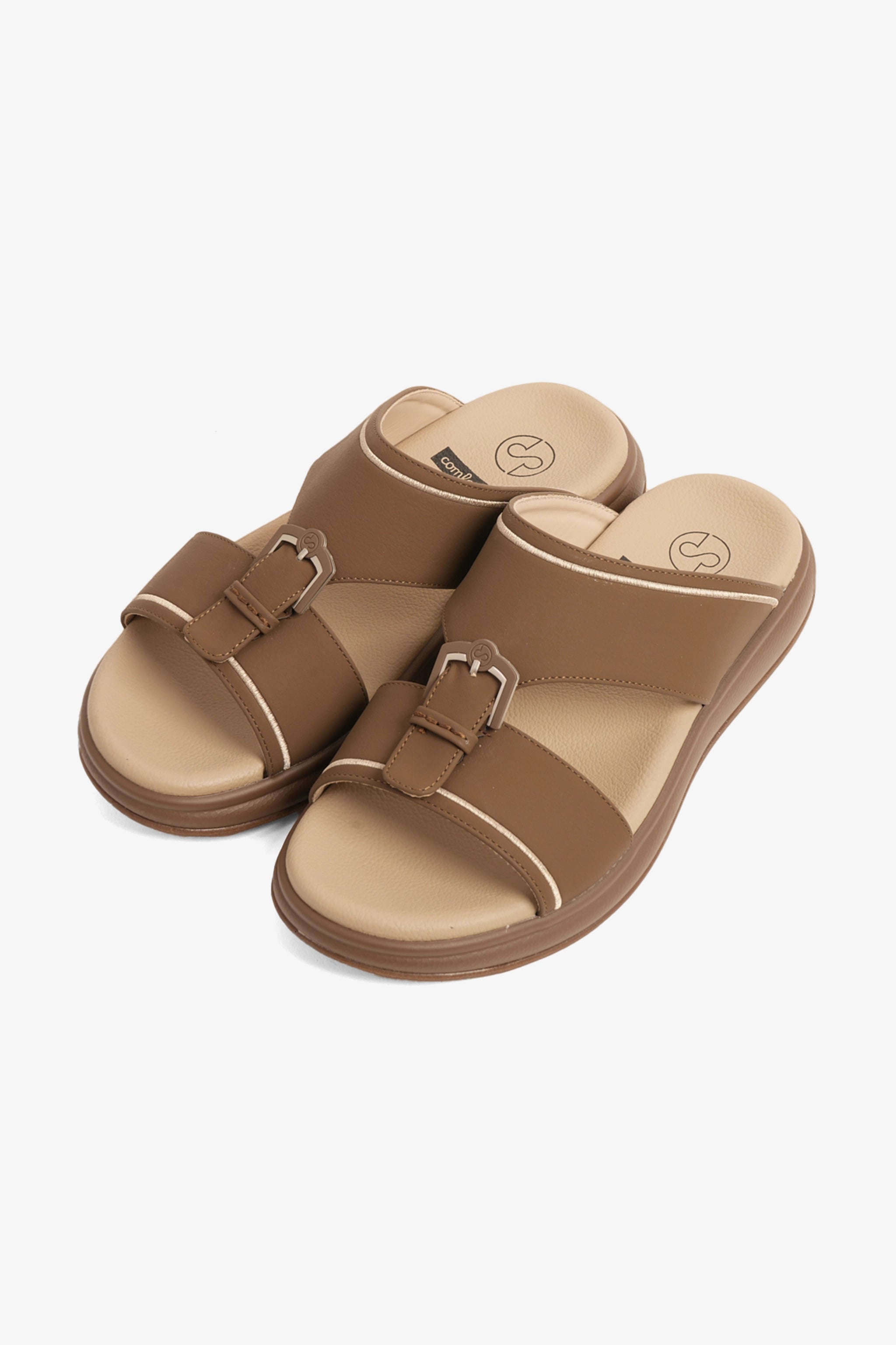 COMFORT PLUS MEN'S ADAPT ARABIC SANDALS BROWN - Seventy7