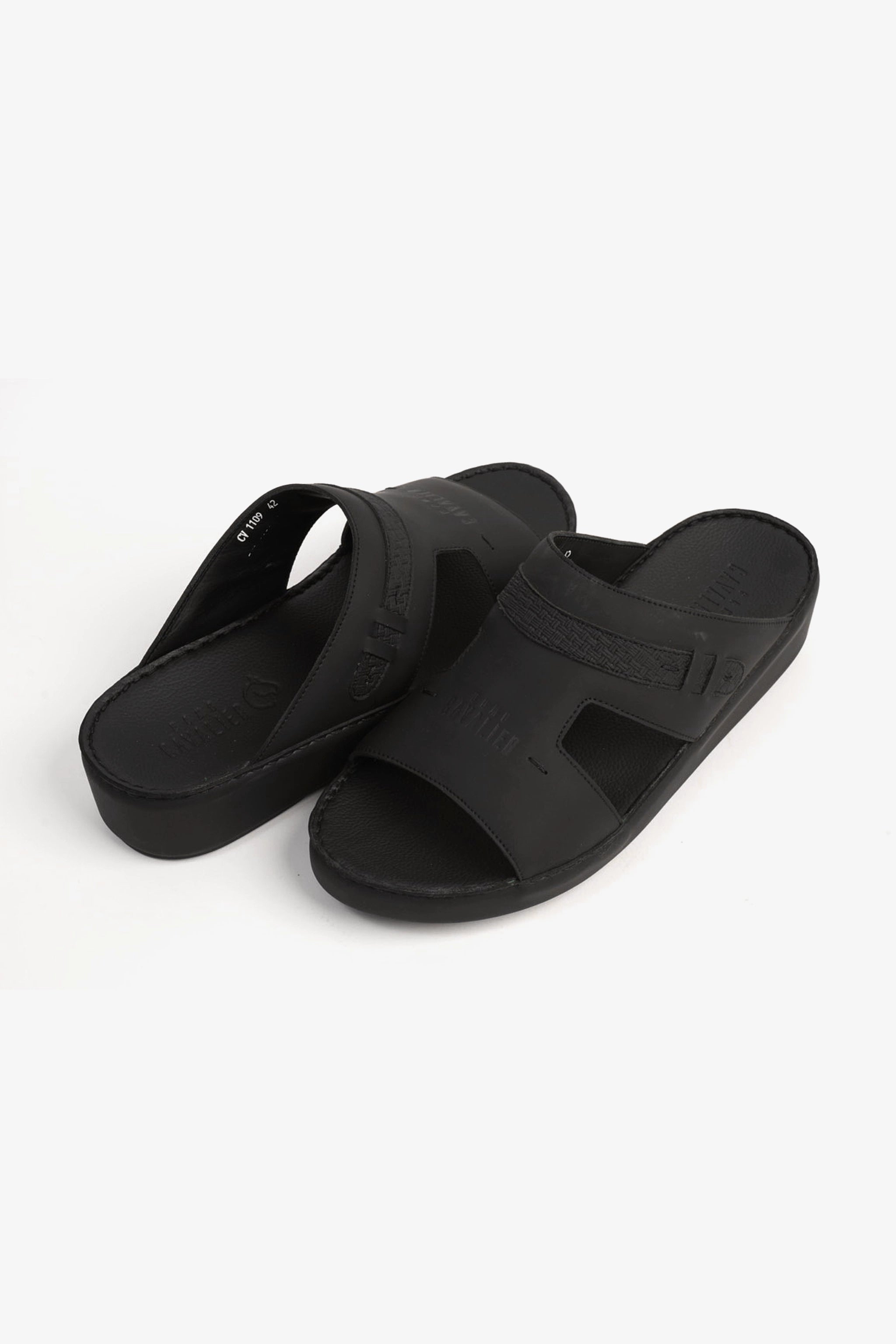 UOMO CAVALIER MENS SANDALS - CV1109 BLACK - Seventy7