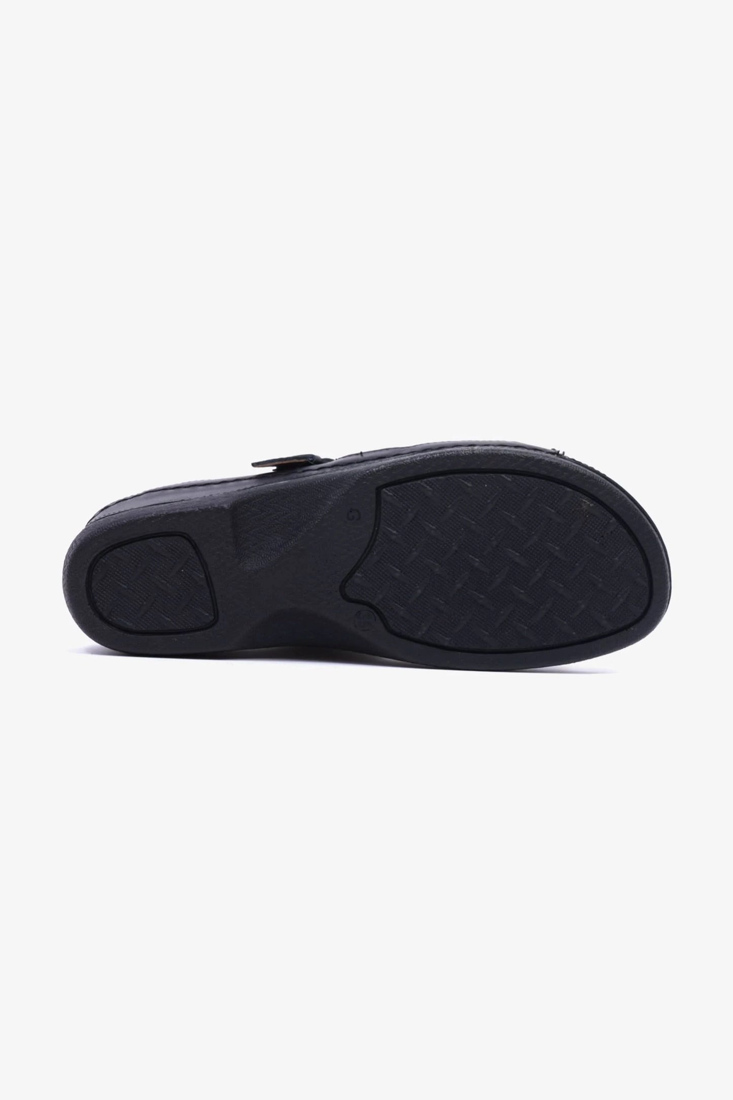 Comfort Plus Stylish and Comfortable Double Buckle Sandals Black - Seventy7