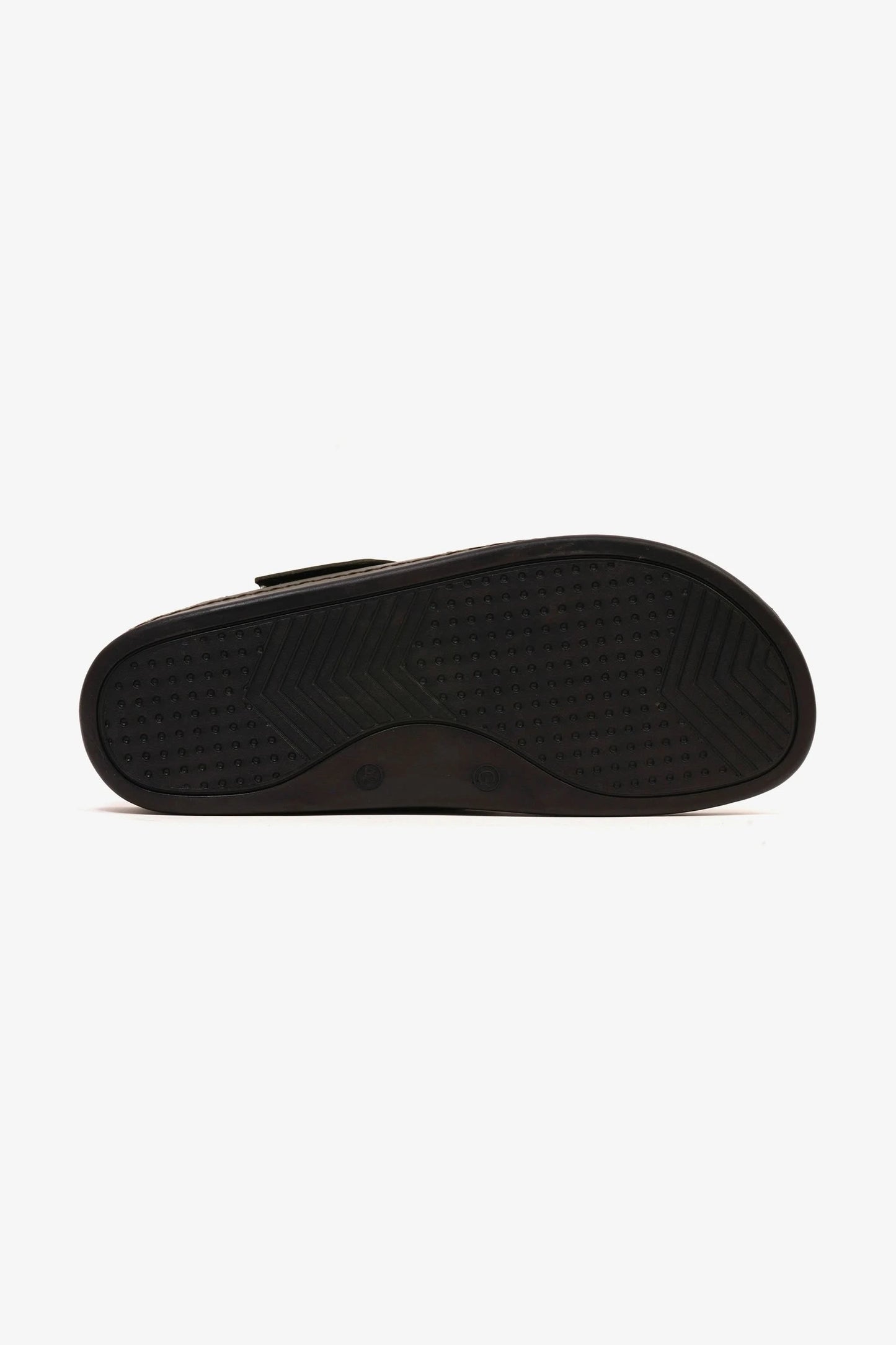 Comfort Plus Men's Al Waha Textured Slip-On Arabic Sandals Olive - Seventy7