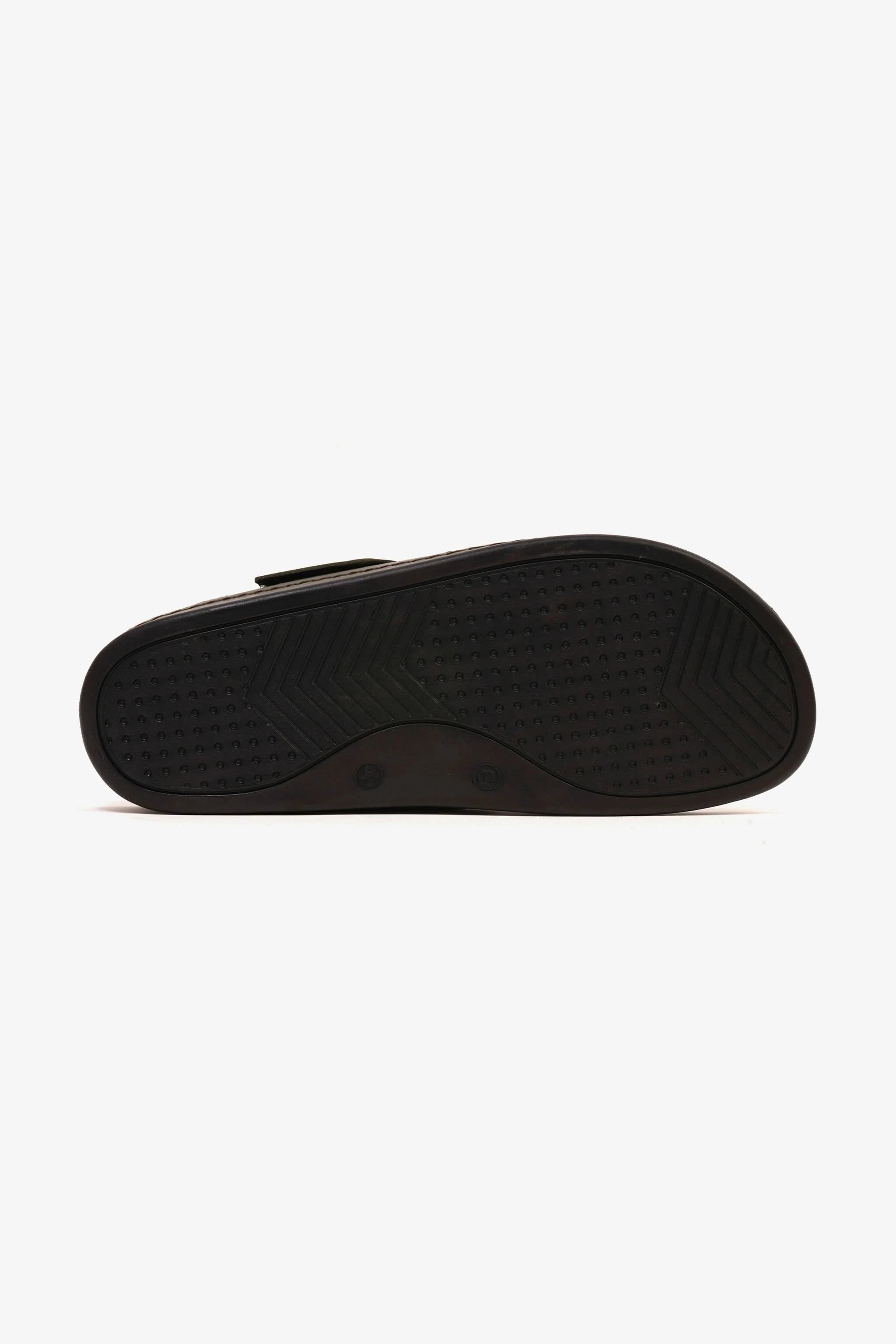 Comfort Plus Men's Al Waha Textured Slip-On Arabic Sandals Olive - Seventy7