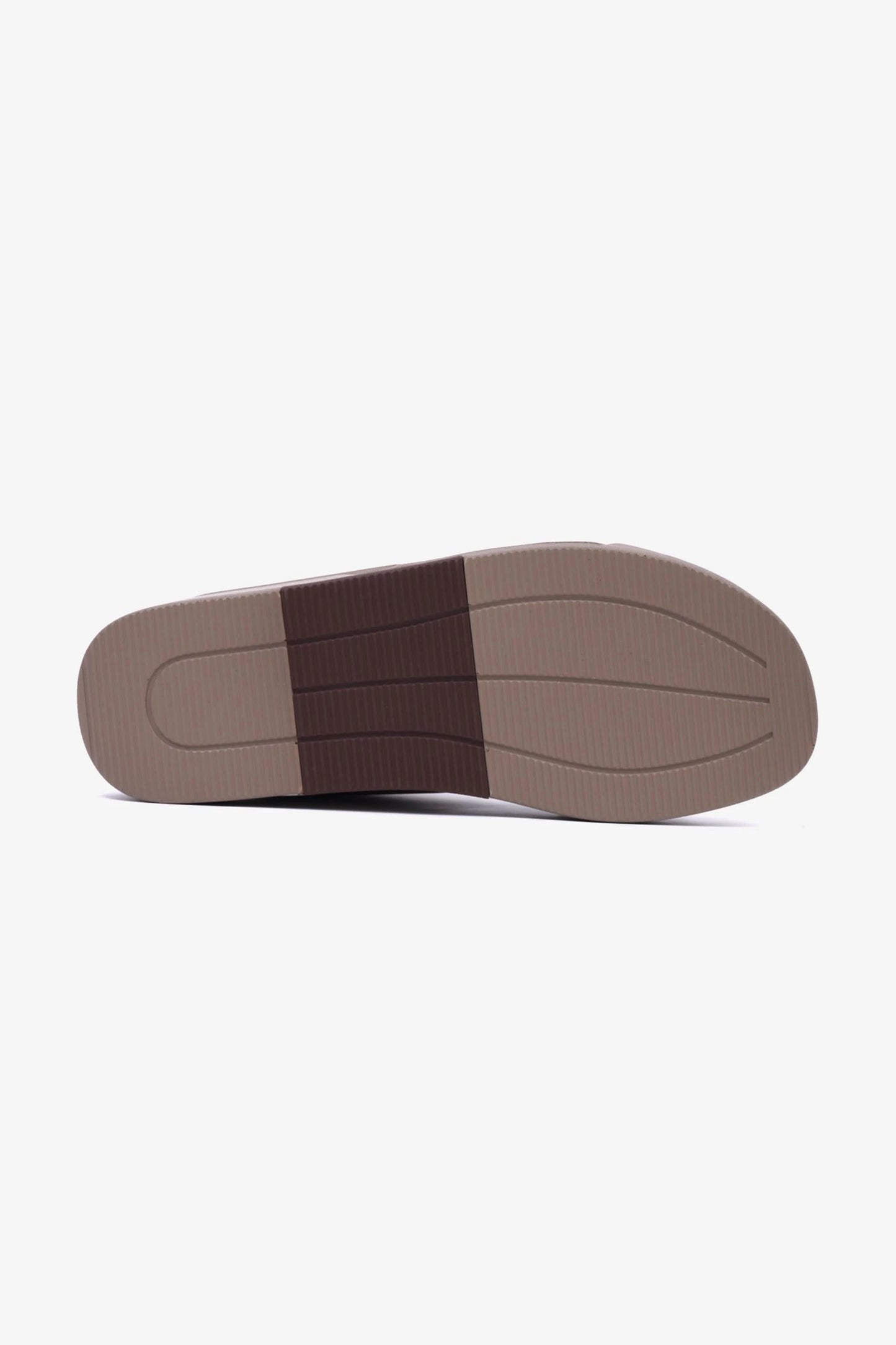 UOMO CAVALIER Men's Leather Slide Sandals with Cushioned Footbed Stone - Seventy7
