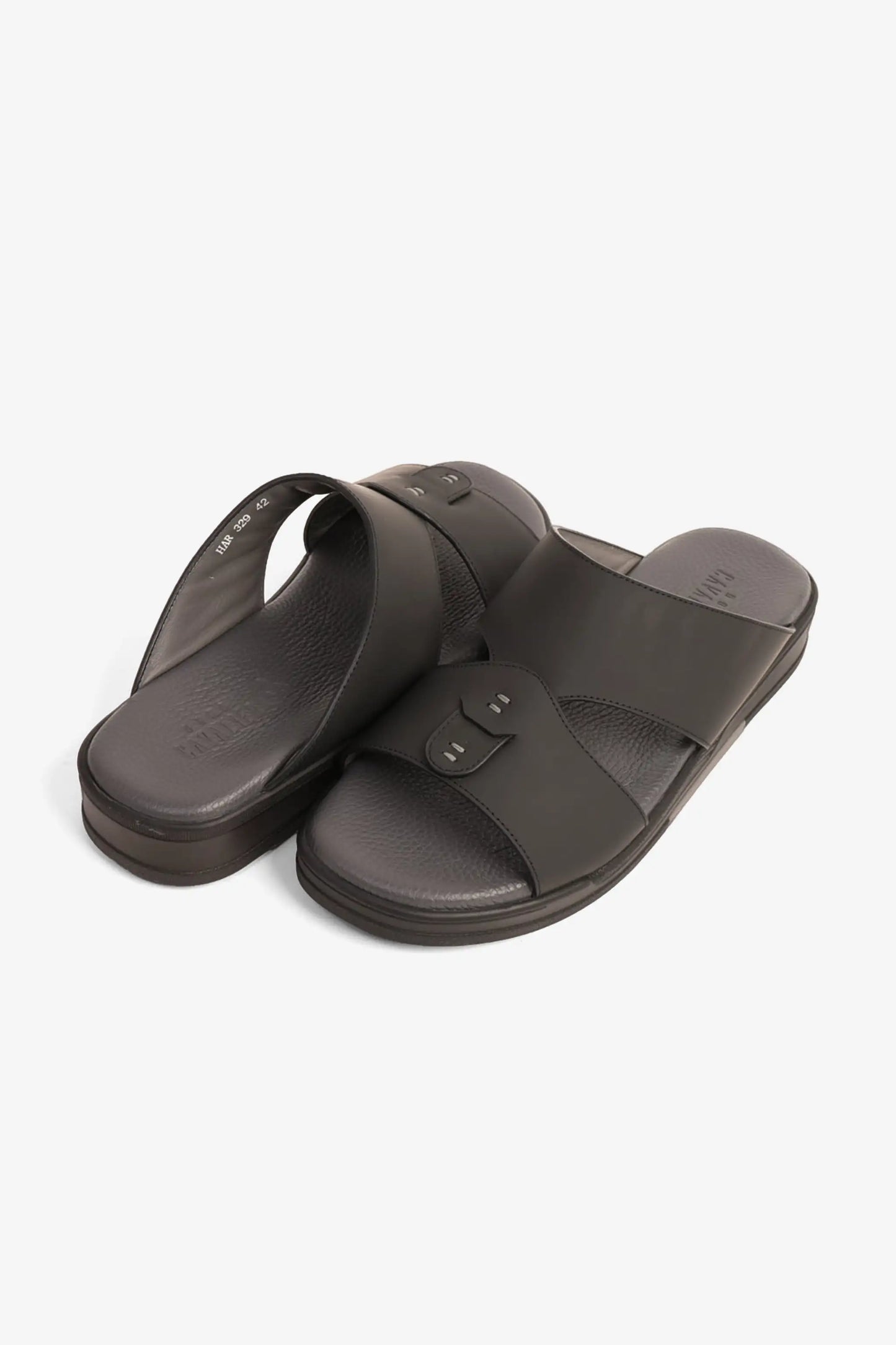 UOMO CAVALIER MENS SANDALS - HAR 329 BLACK - Seventy7