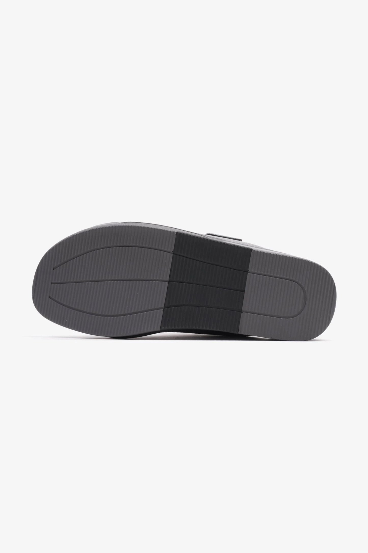 UOMO CAVALIER MEN'S LEATHER SANDALS, COMFORTABLE FOOTBED, SUMMER WEAR, VERSATILE GREY - Seventy7