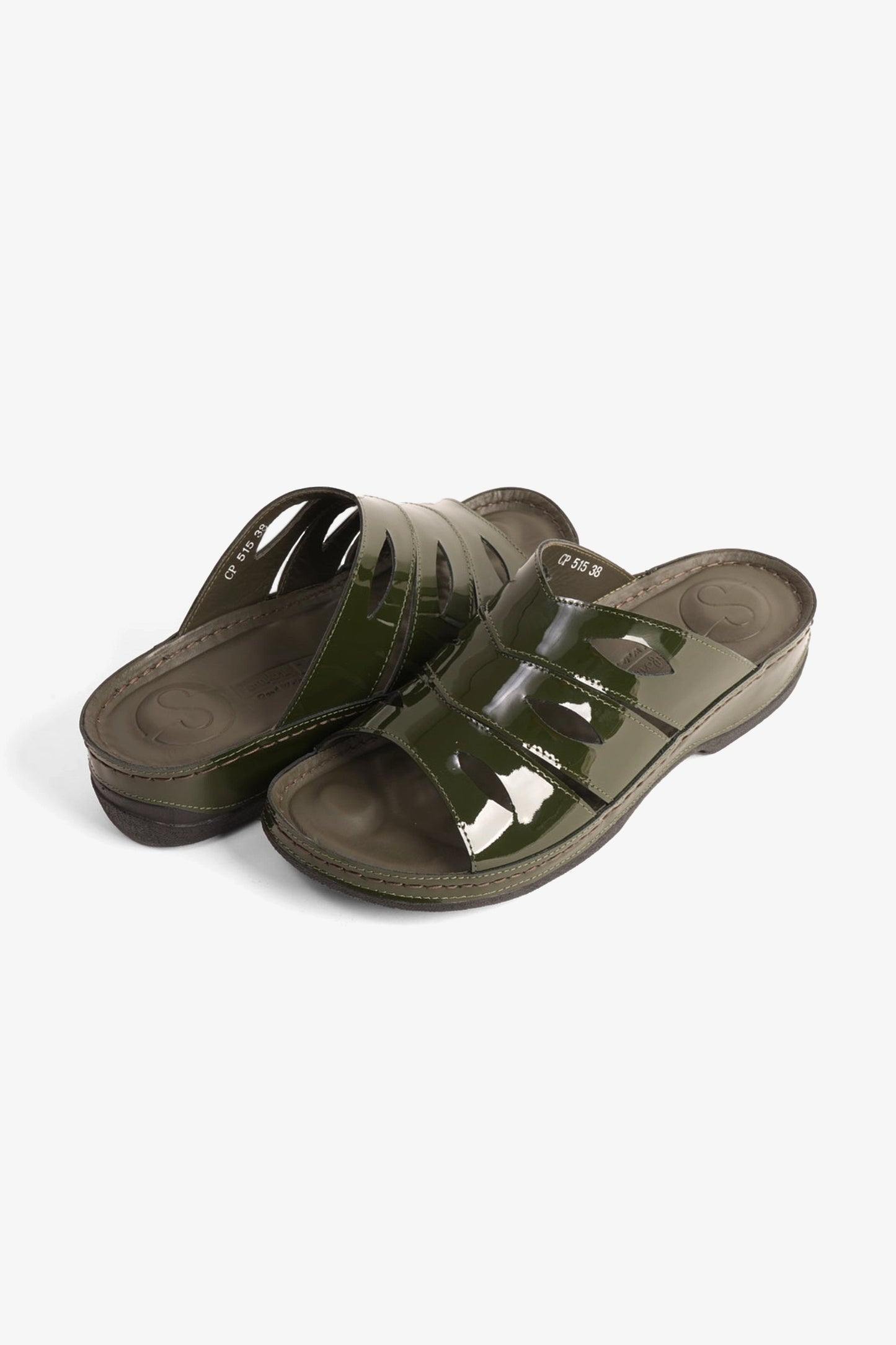 COMFORT PLUS LADIES SANDALS  -  CP515 OLIVE - Seventy7