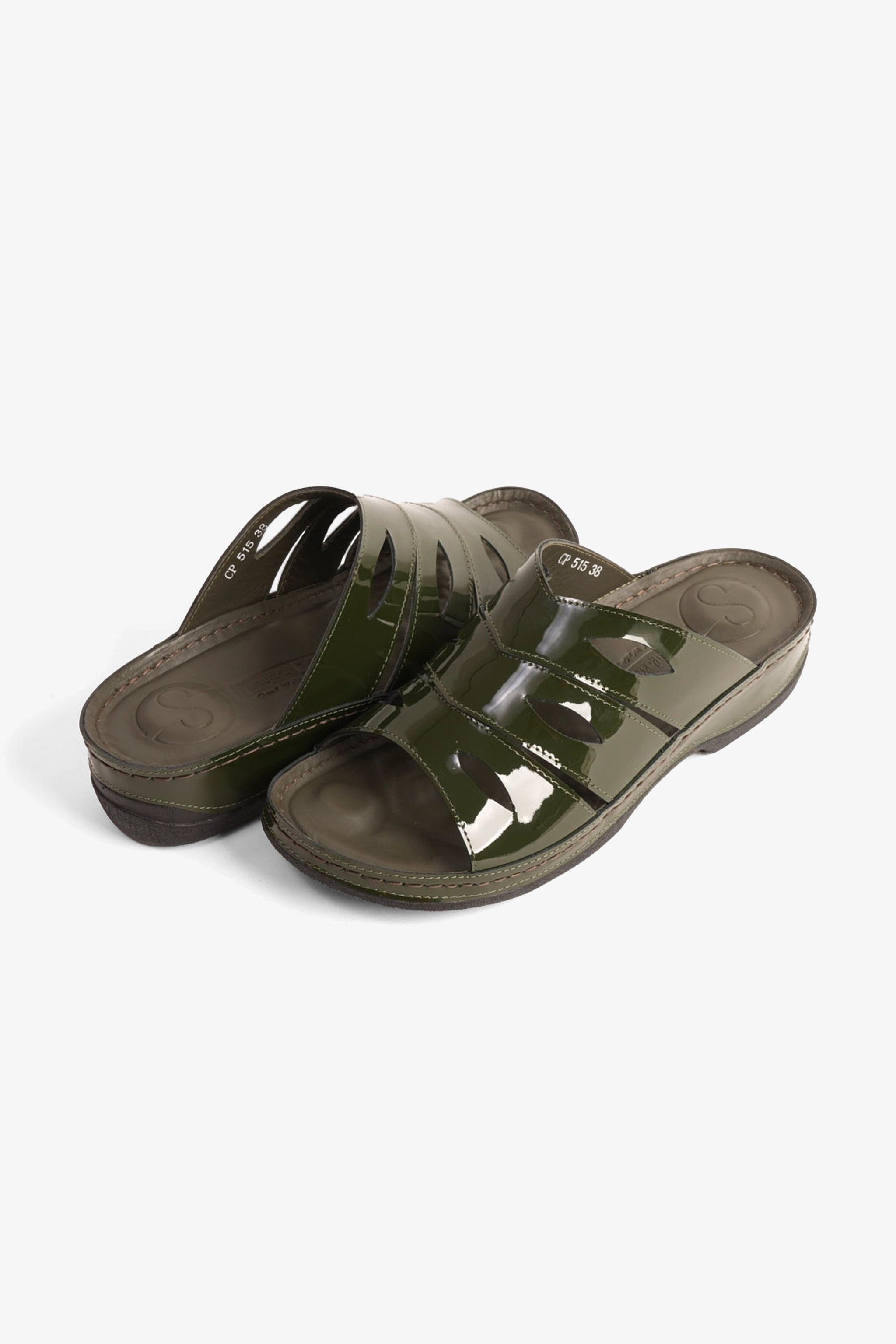 COMFORT PLUS LADIES SANDALS  -  CP515 OLIVE - Seventy7