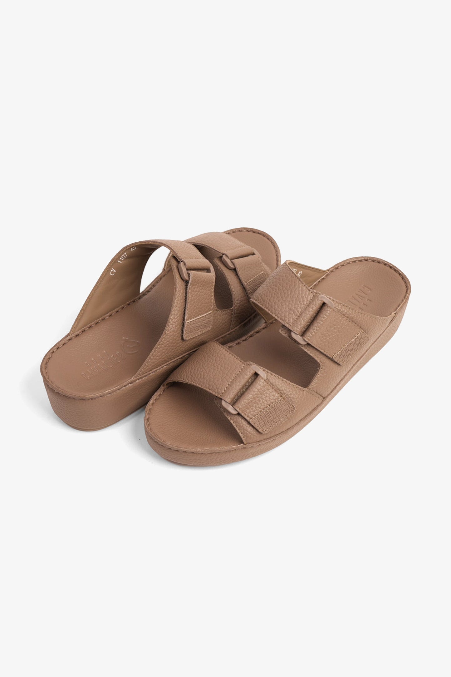 UOMO CAVALIER MEN'S ARABIC SANDAL WITH ADJUSTABLE STRAP STONE - Seventy7