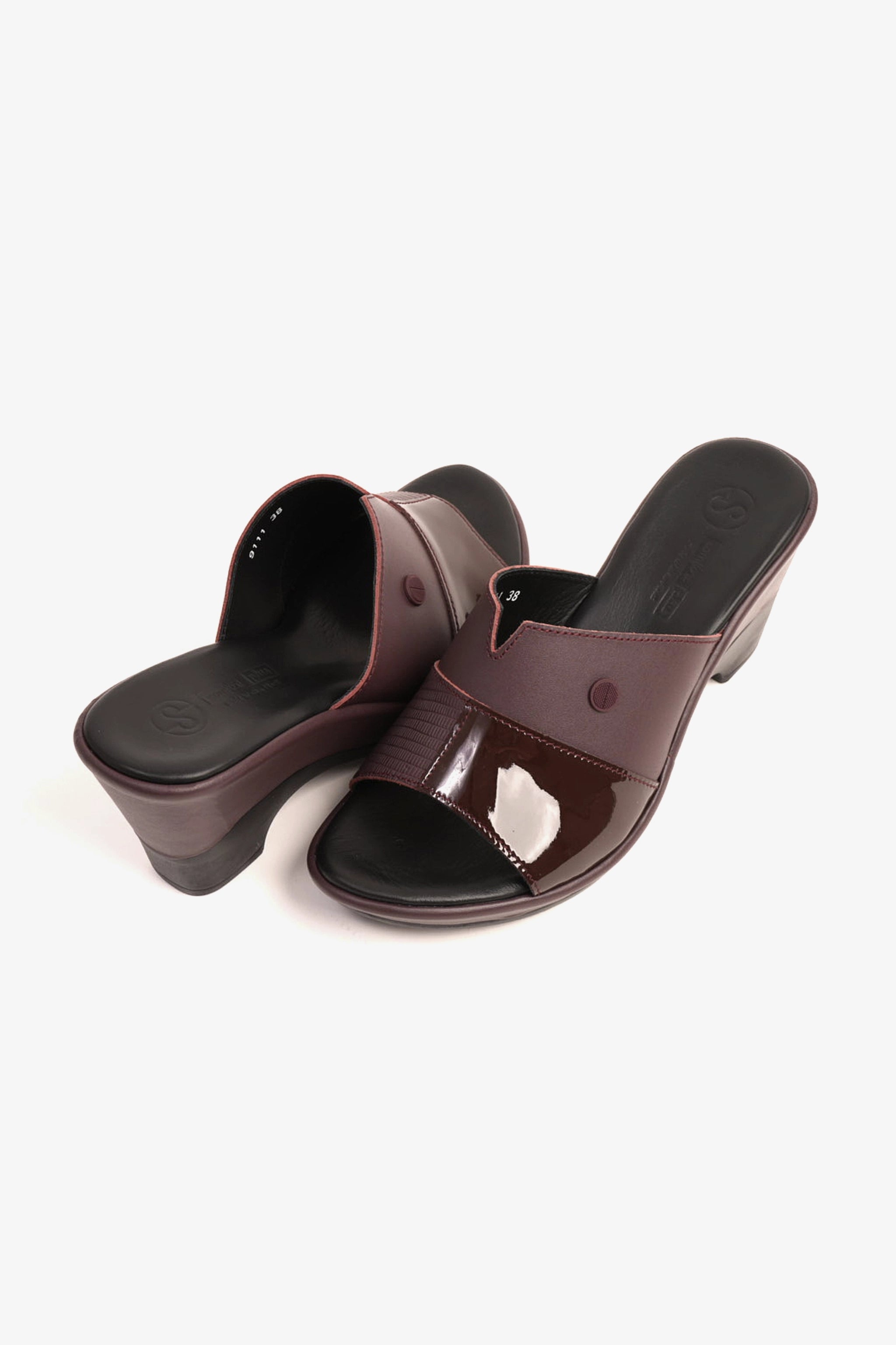COMFORT PLUS LADIES SANDALS - 9111 MAROON - Seventy7