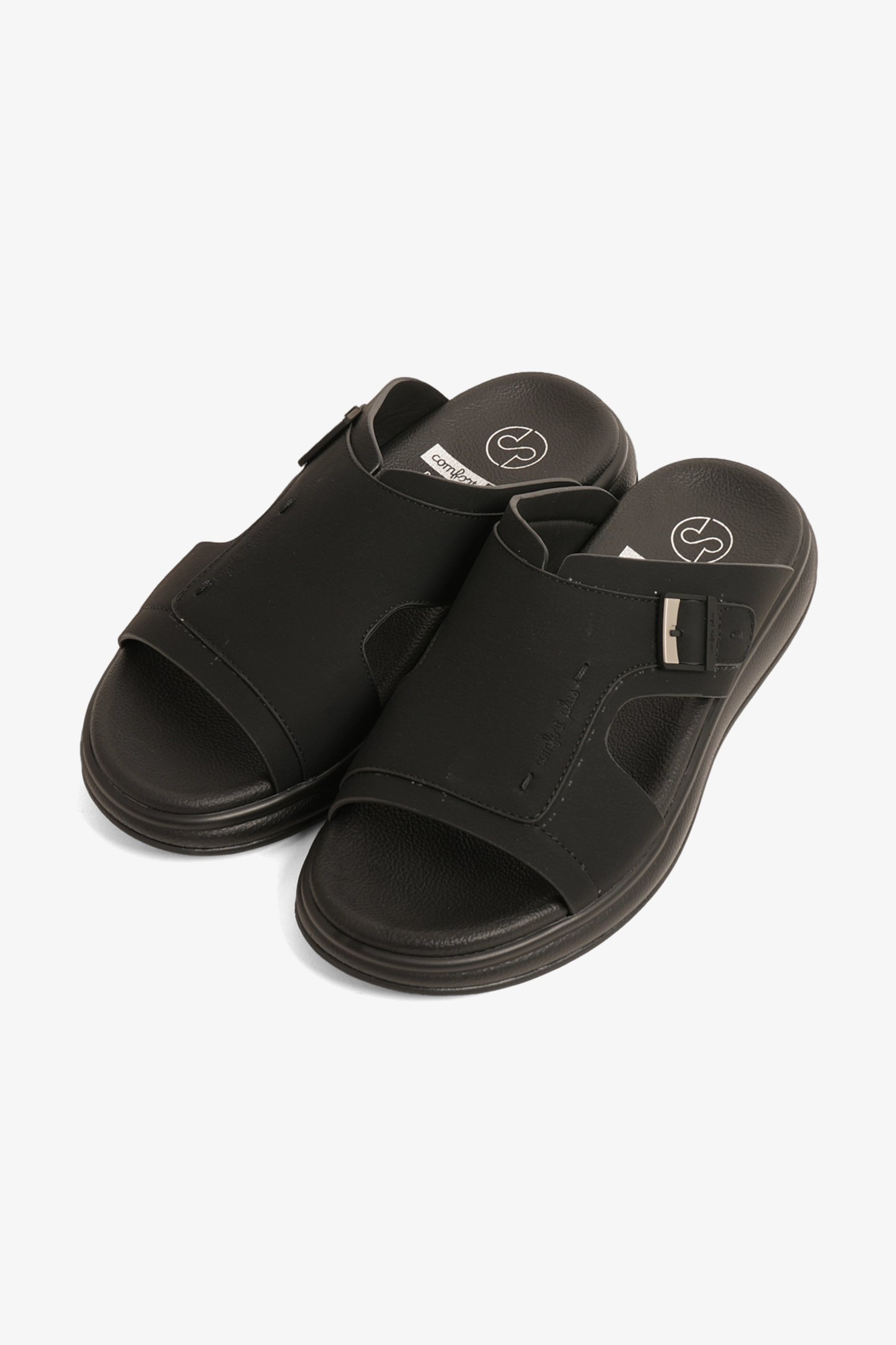 COMFORT PLUS MEN'S ULTRA ELEVATE SANDALS BLACK - Seventy7