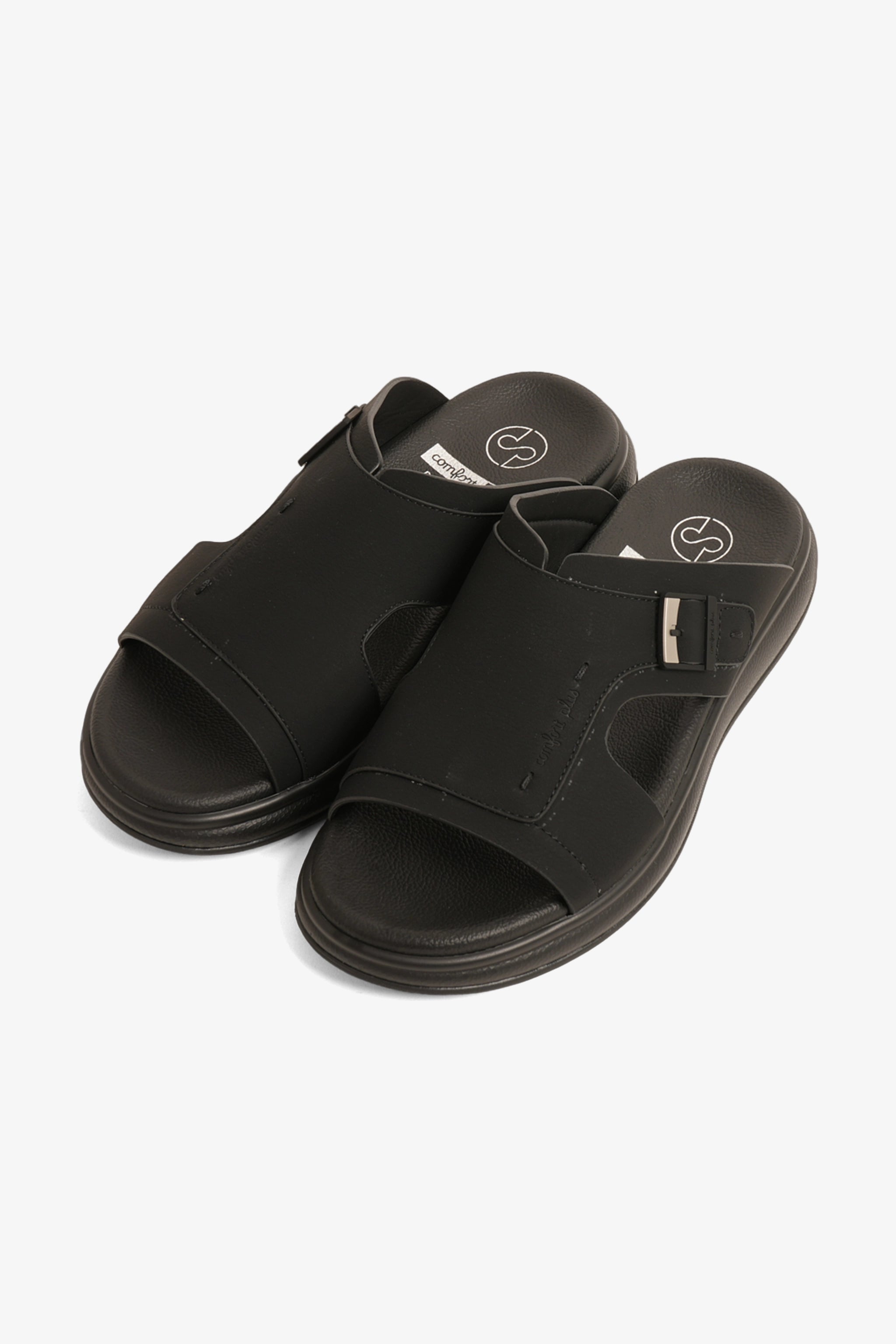 COMFORT PLUS MEN'S ULTRA ELEVATE SANDALS BLACK - Seventy7