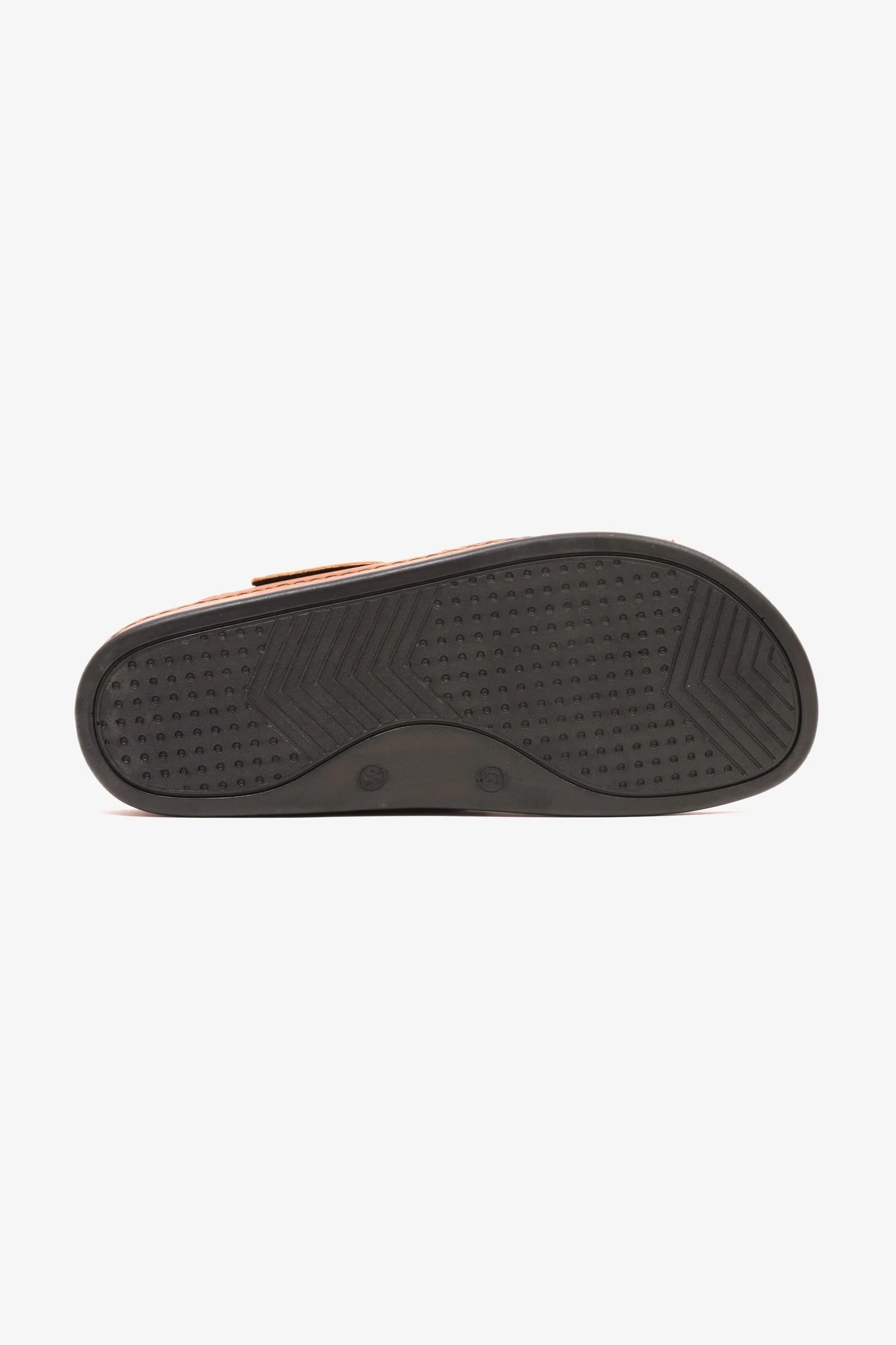 Comfort Plus Men's Al Waha Textured Slip-On Arabic Sandals Tan - Seventy7