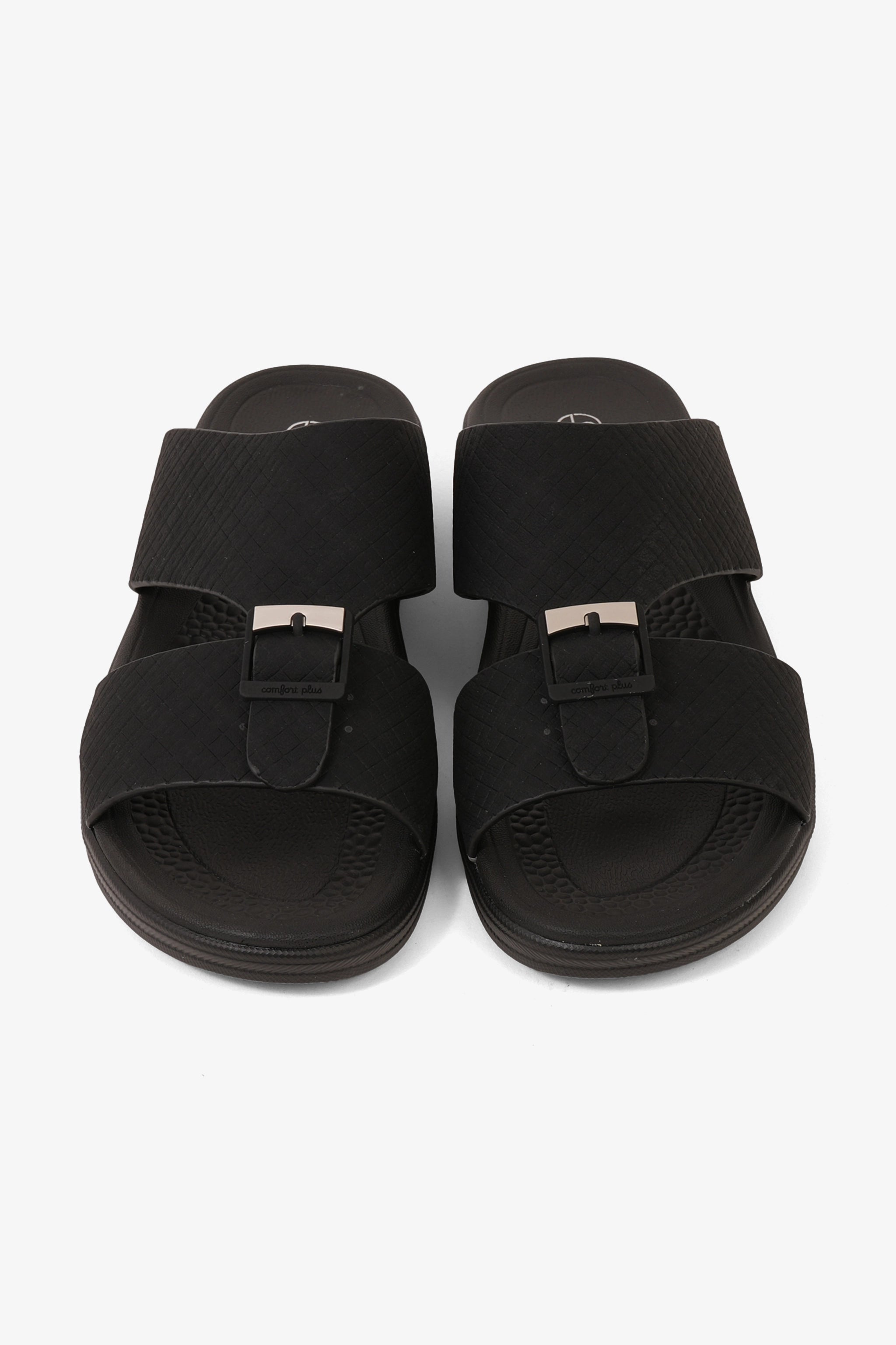 COMFORT PLUS BOYS CLASSIC ARABIC SANDALS BLACK - Seventy7