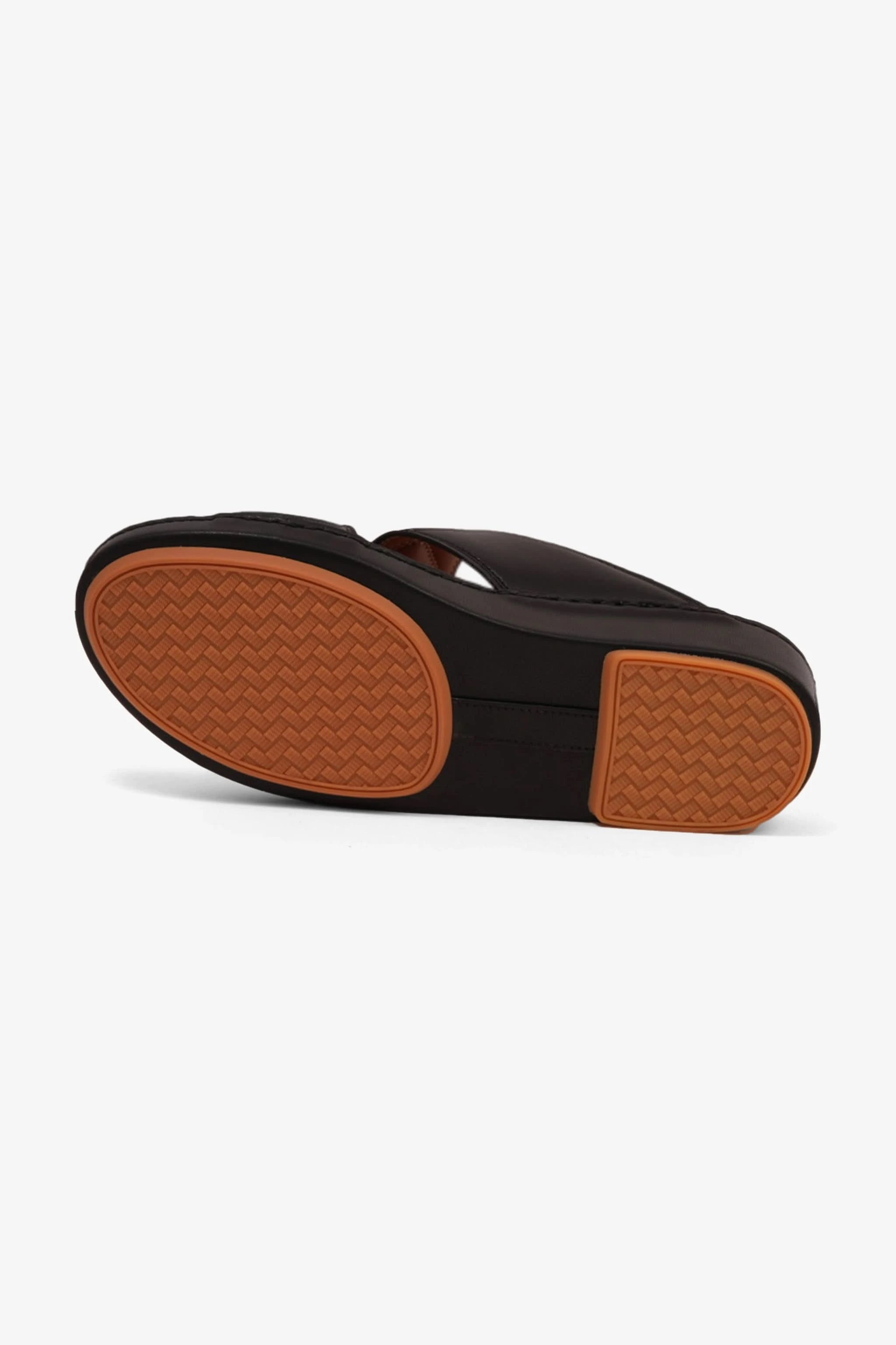 COMFORT PLUS LUXURIOUS LEATHER SANDAL FOR EVERYDAY BLACK - Seventy7