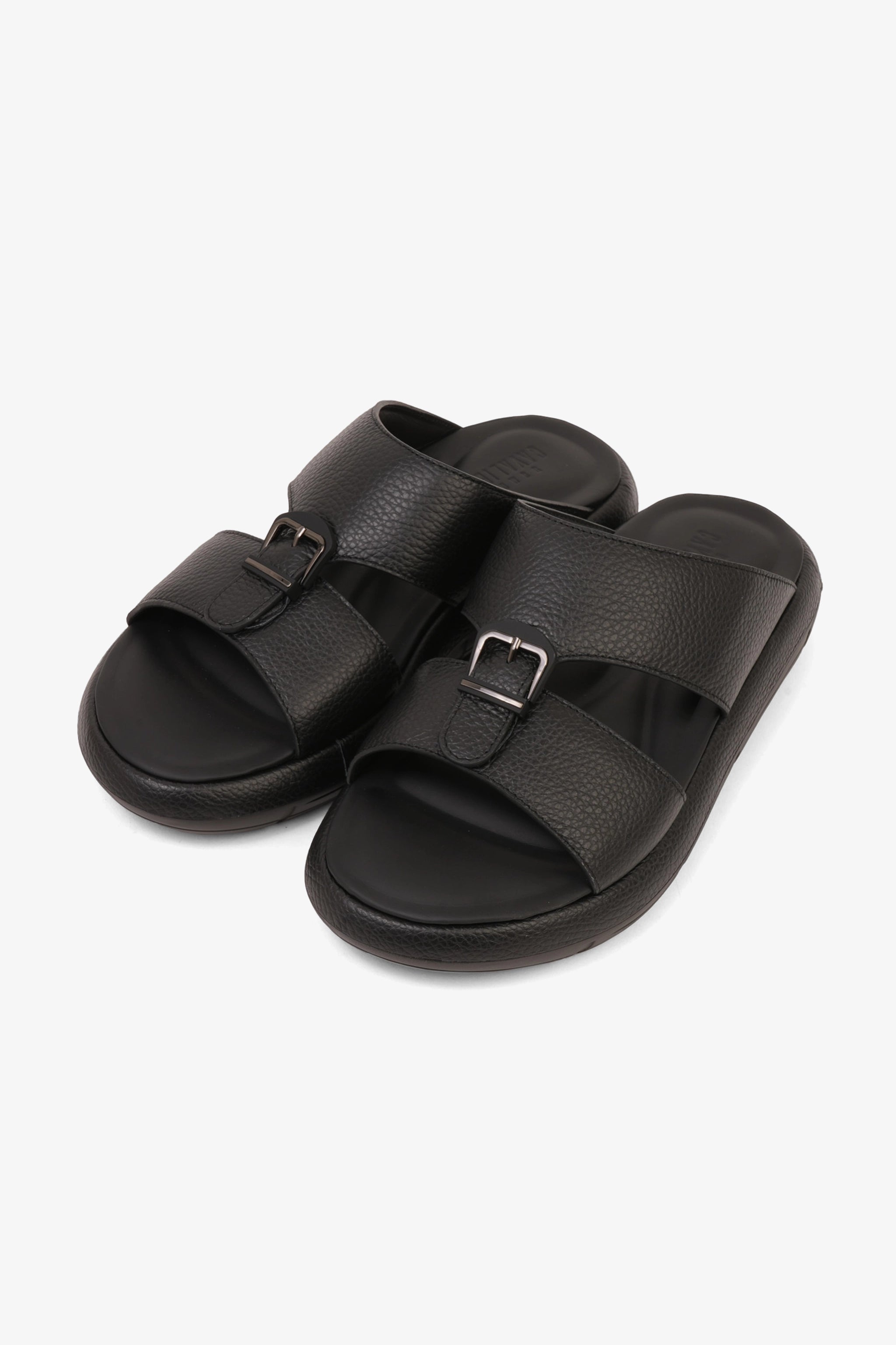 UOMO CAVALIER MENS VERTEX ARABIC SANDALS BLACK - Seventy7