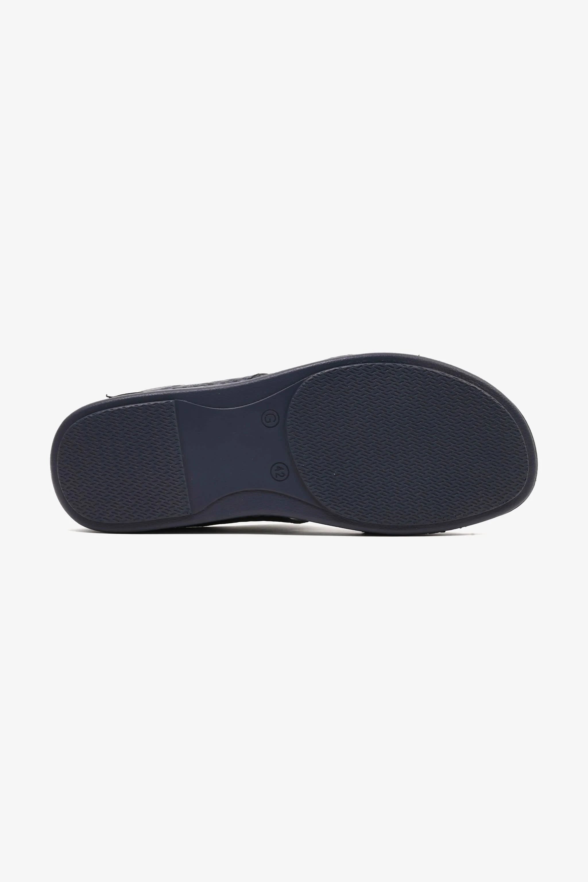 Comfort Plus Men's Ultra Comfort Buckle-Strap Sandals Navy - Seventy7