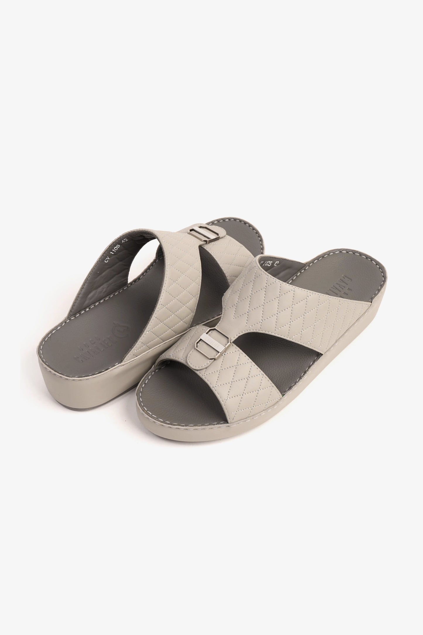 UOMO CAVALIER MENS SANDALS  - CV1105 LIGHT GREY - Seventy7