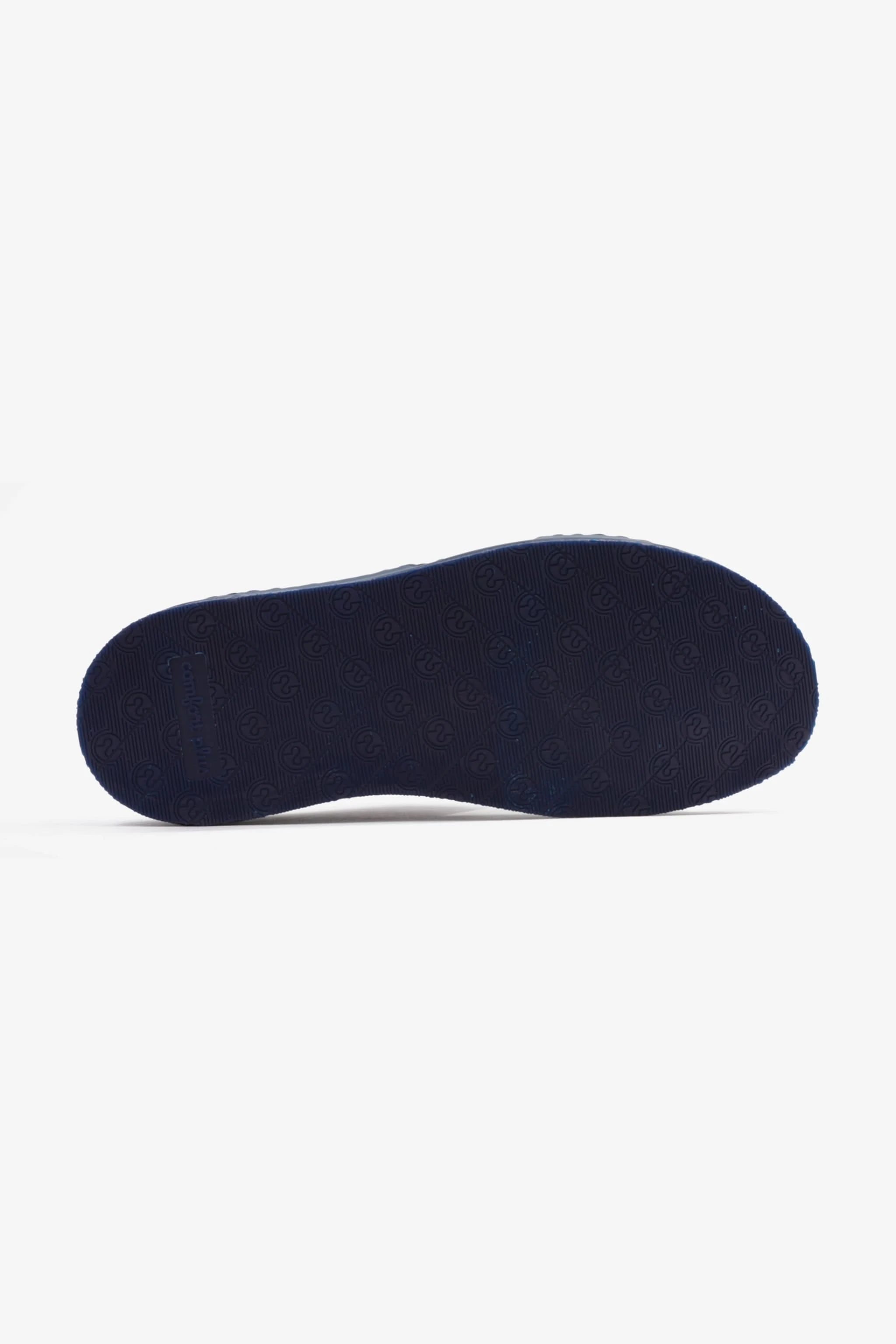 COMFORT PLUS MATTE LEATHER STYLISH TRIM MENS SANDALS NAVY - Seventy7