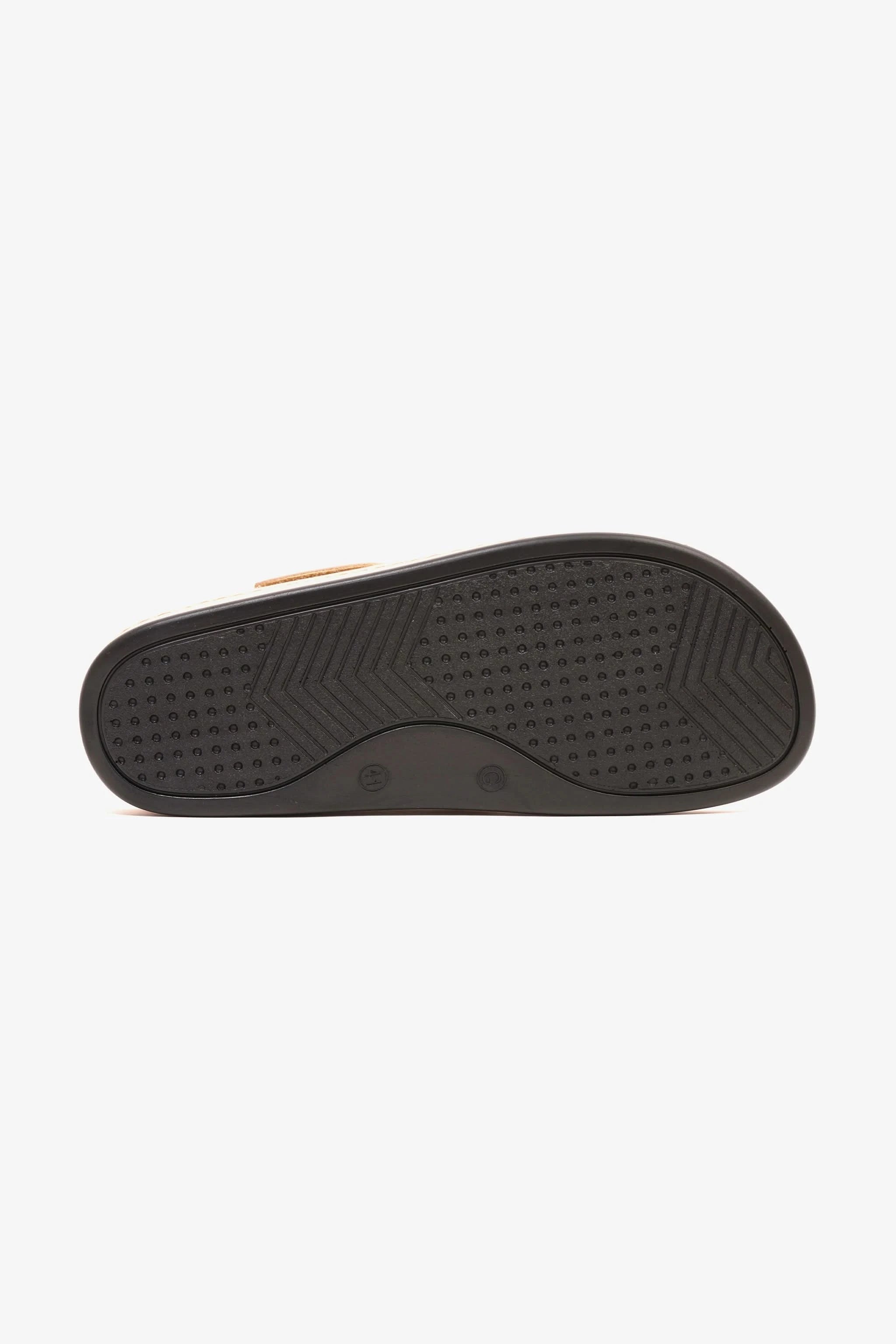Comfort Plus Men's Al Waha Textured Slip-On Arabic Sandals Beige - Seventy7