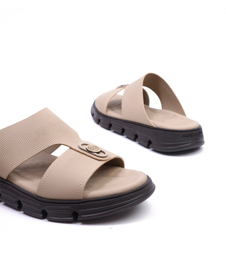 COMFORT PLUS MENS SANDALS - CP1006 MANDORLA - Seventy7