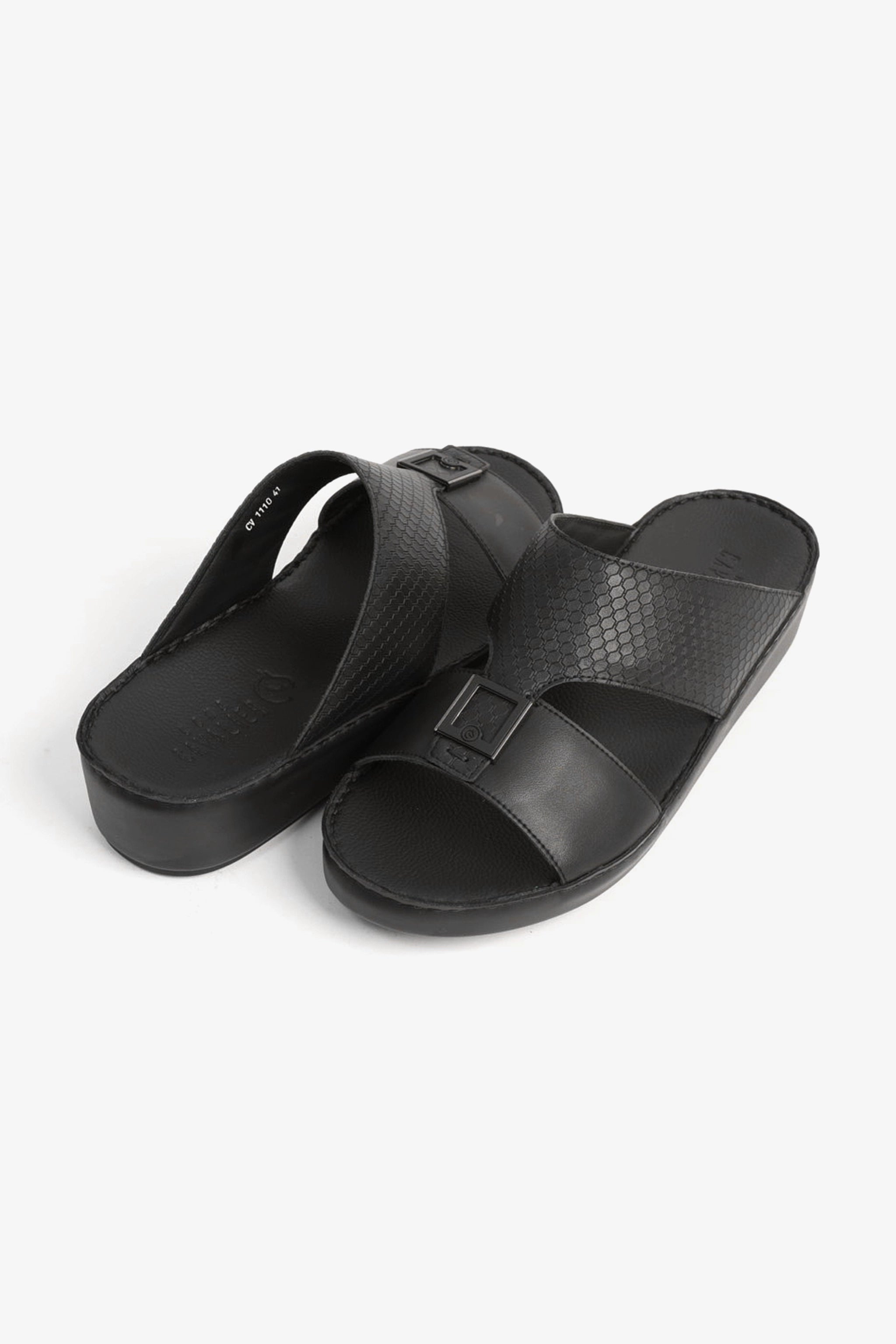 UOMO CAVALIER MENS SANDALS - CV1110 BLACK - Seventy7