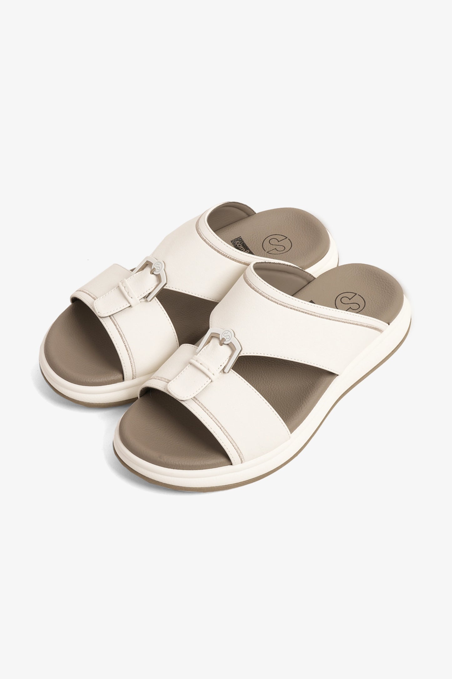 COMFORT PLUS MEN'S ADAPT ARABIC SANDALS WHITE - Seventy7