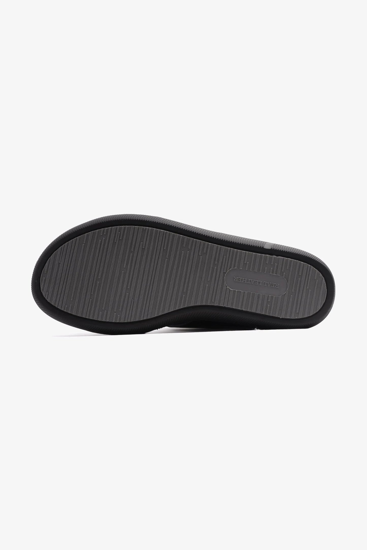 UOMO CAVALIER SLEEK ARABIC LEATHER SANDALS MEN'S BLACK - Seventy7