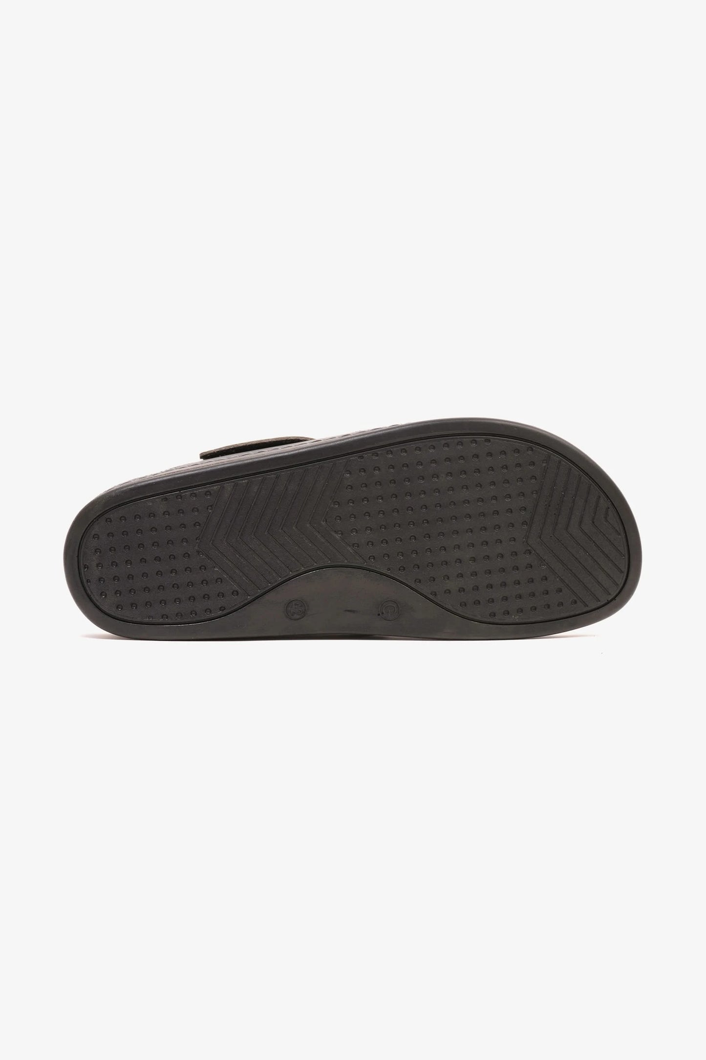 Comfort Plus Men's Al Waha Textured Slip-On Arabic Sandals Grey - Seventy7